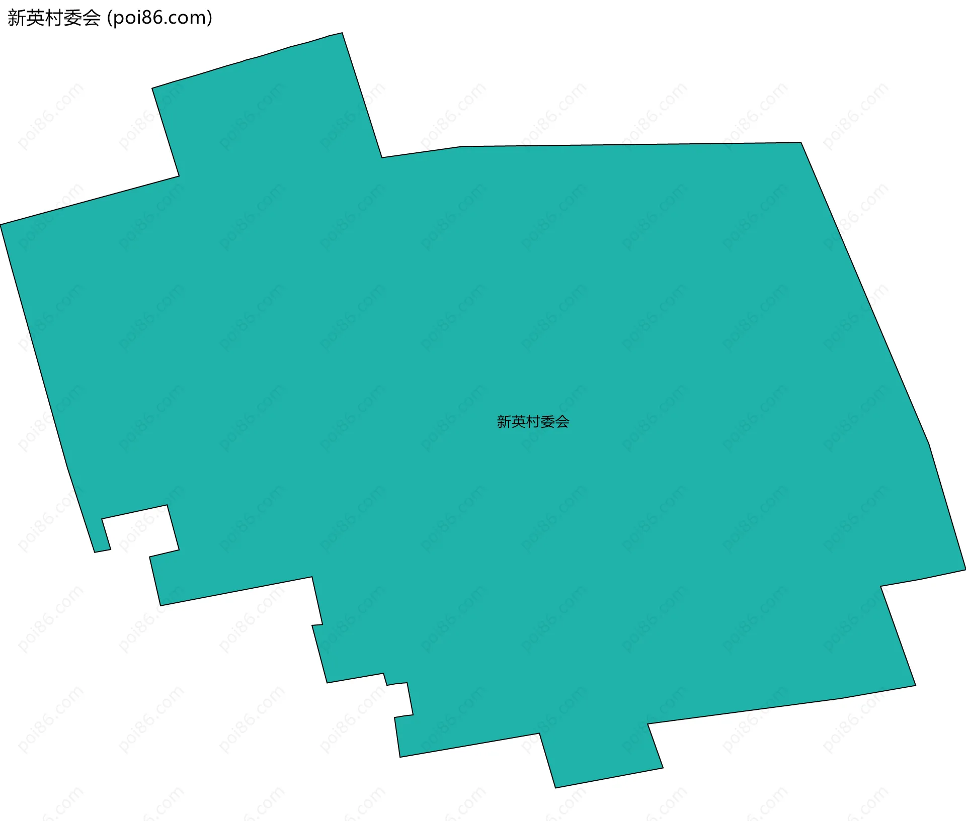 新英村委会边界地图