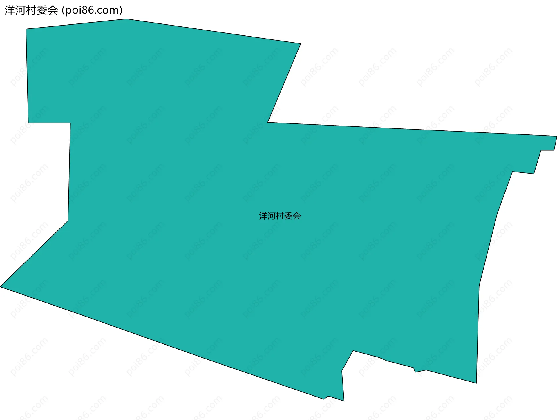 洋河村委会边界地图