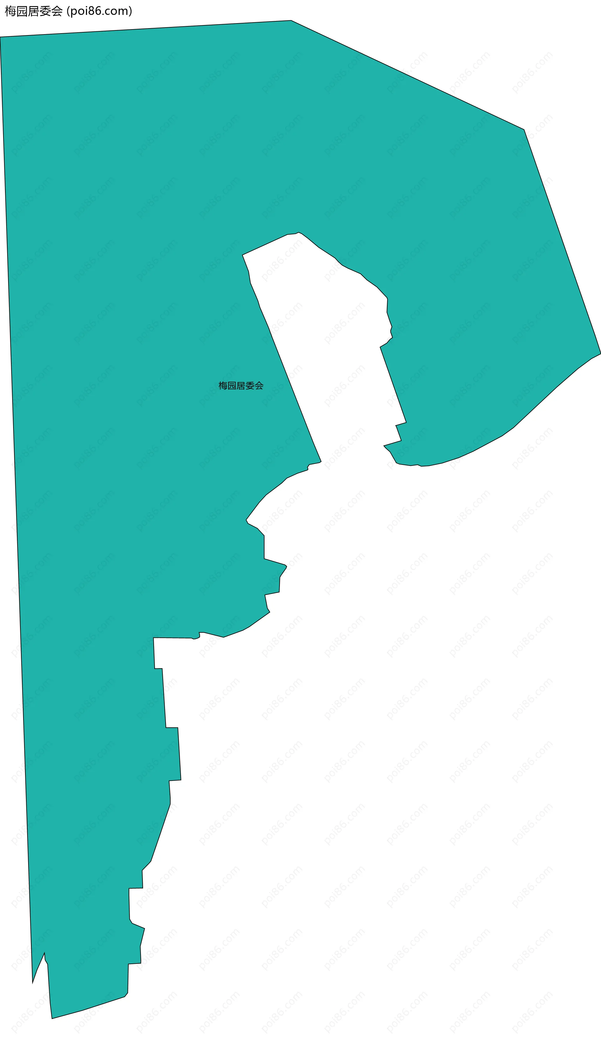 梅园居委会边界地图