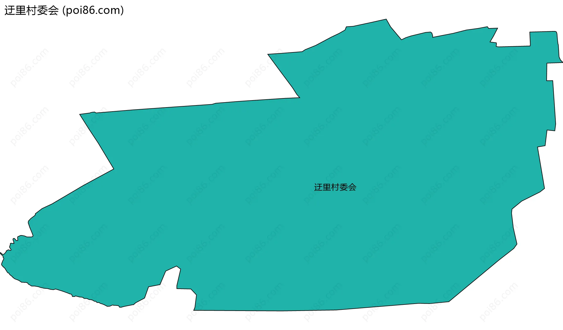 迂里村委会边界地图