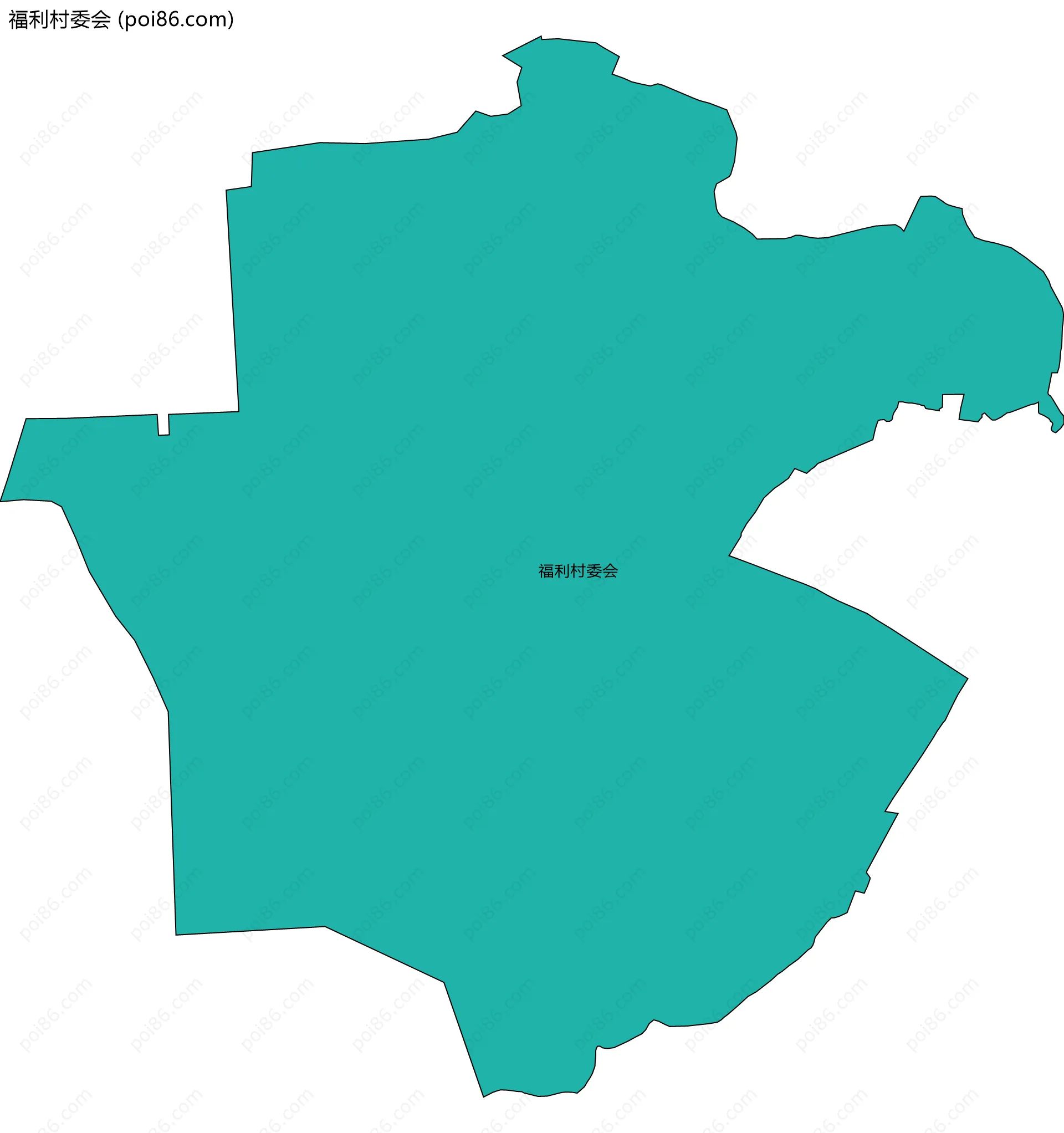 福利村委会边界地图
