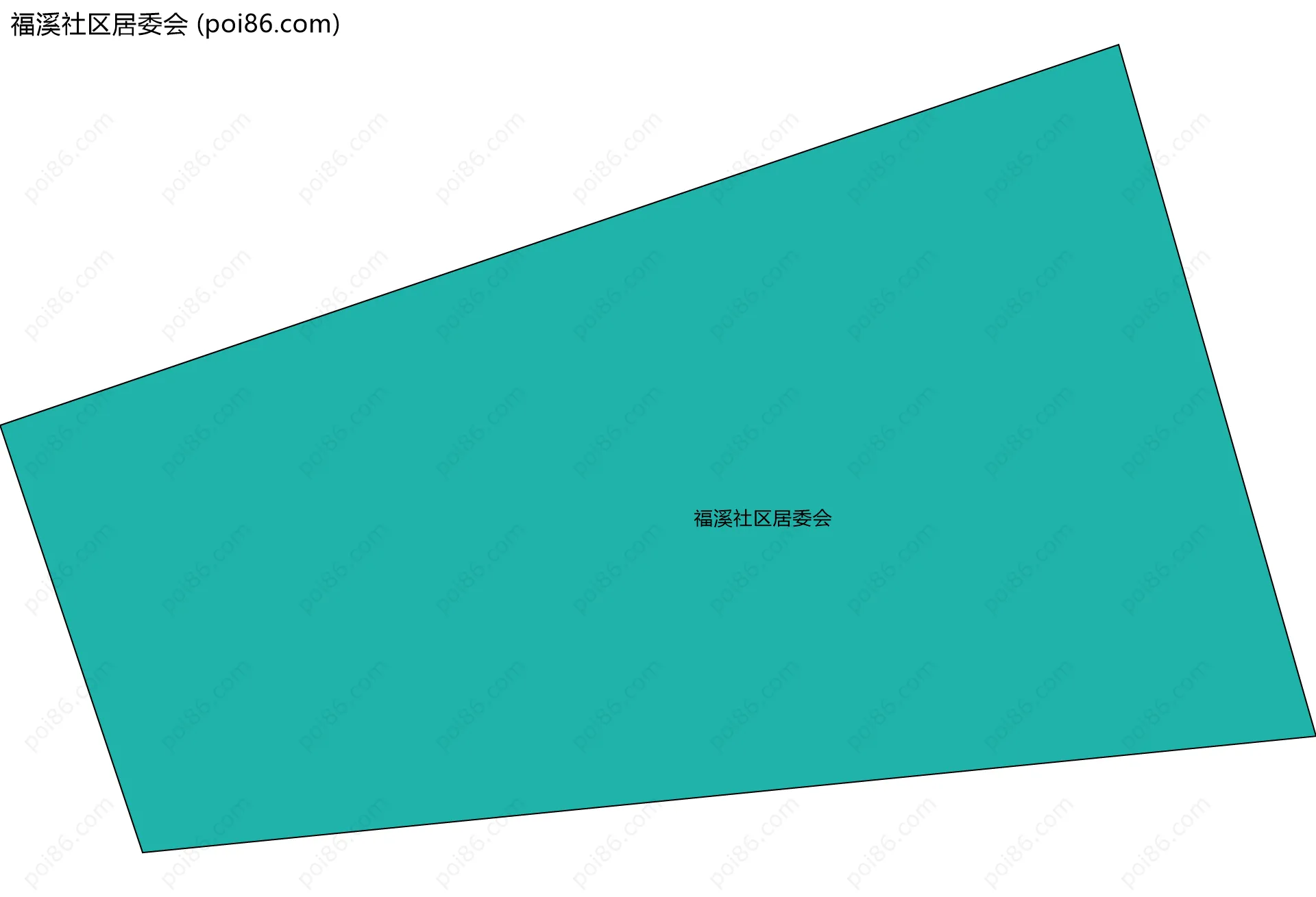 福溪社区居委会边界地图
