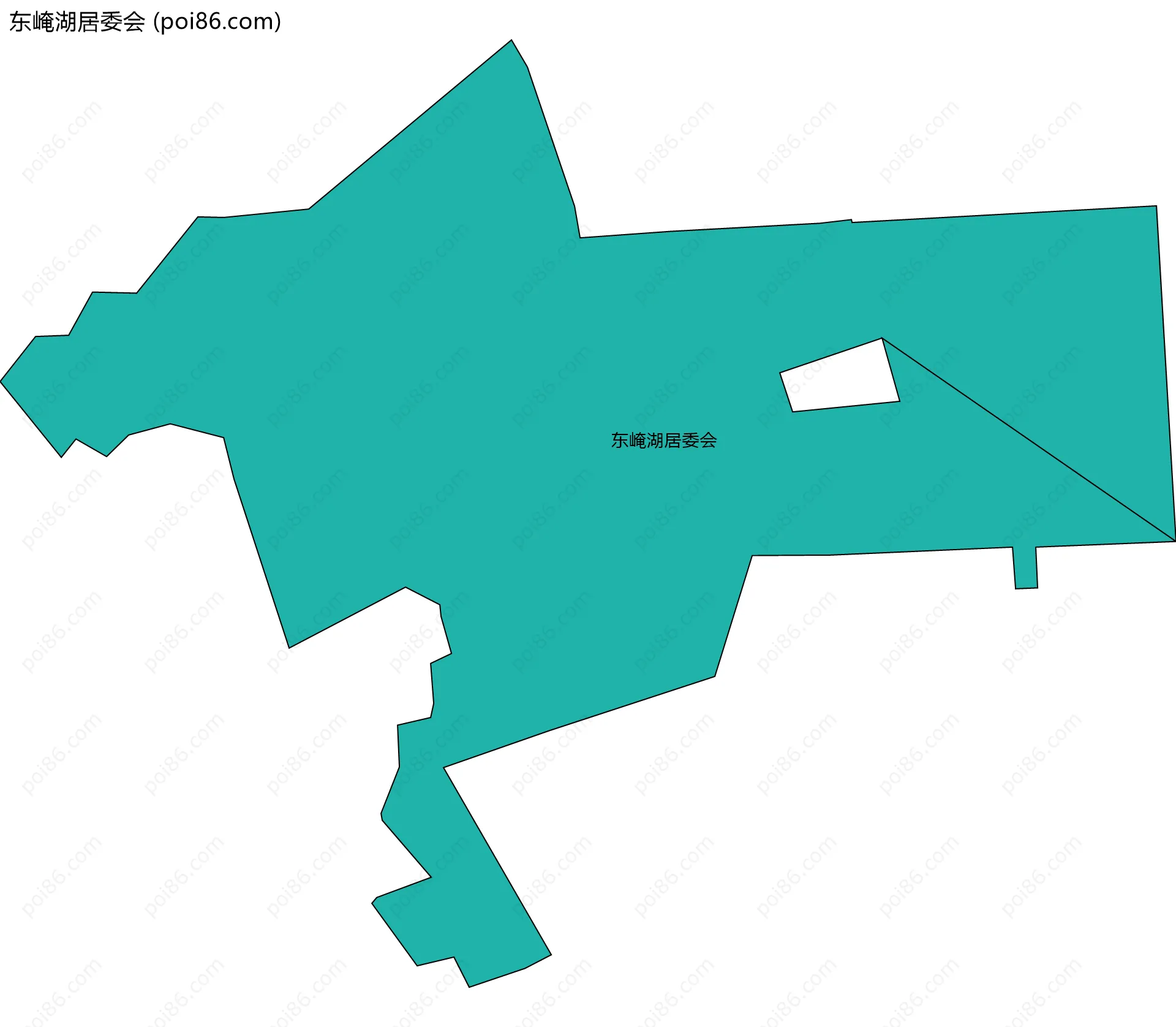 东崦湖居委会边界地图