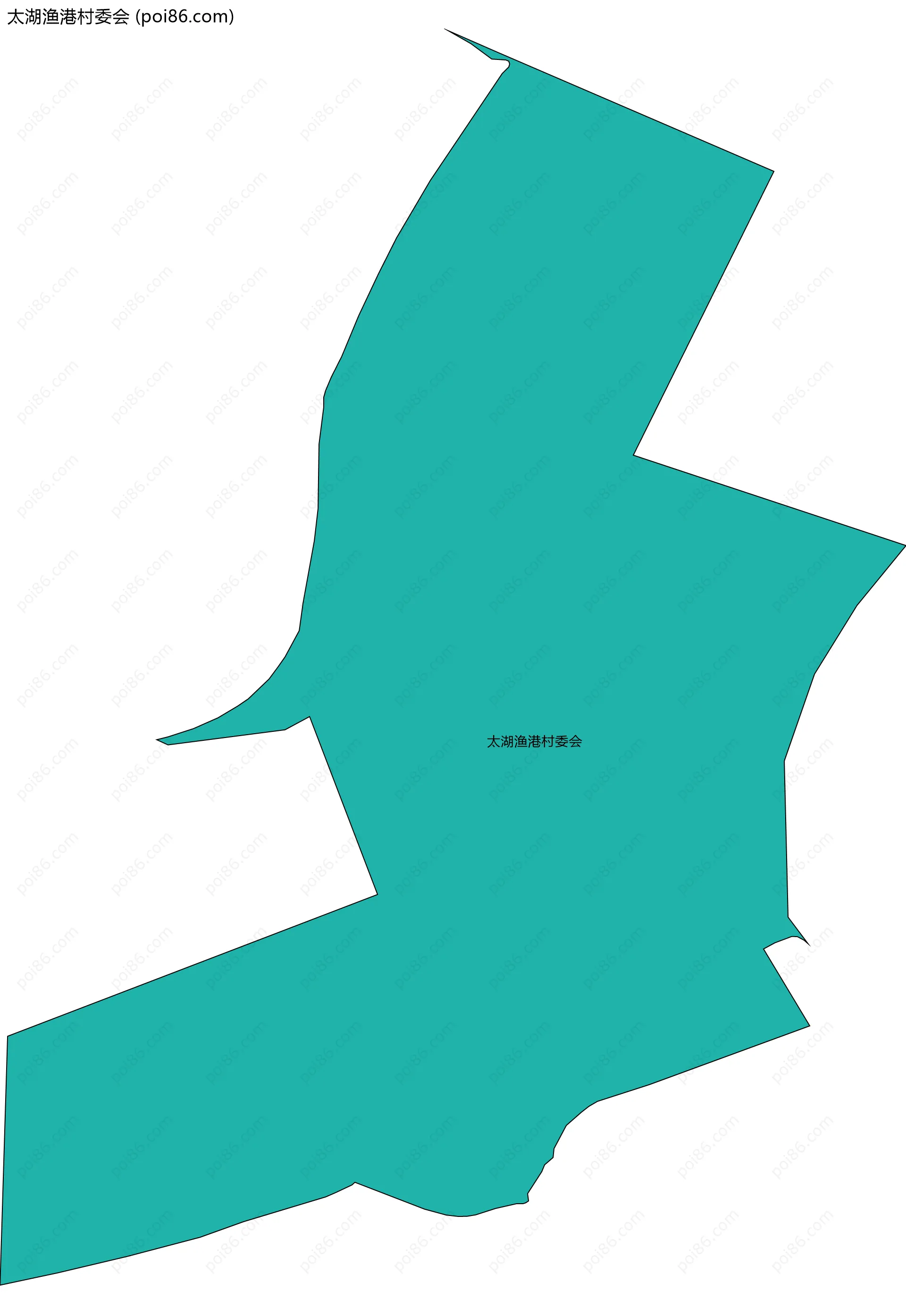 太湖渔港村委会边界地图