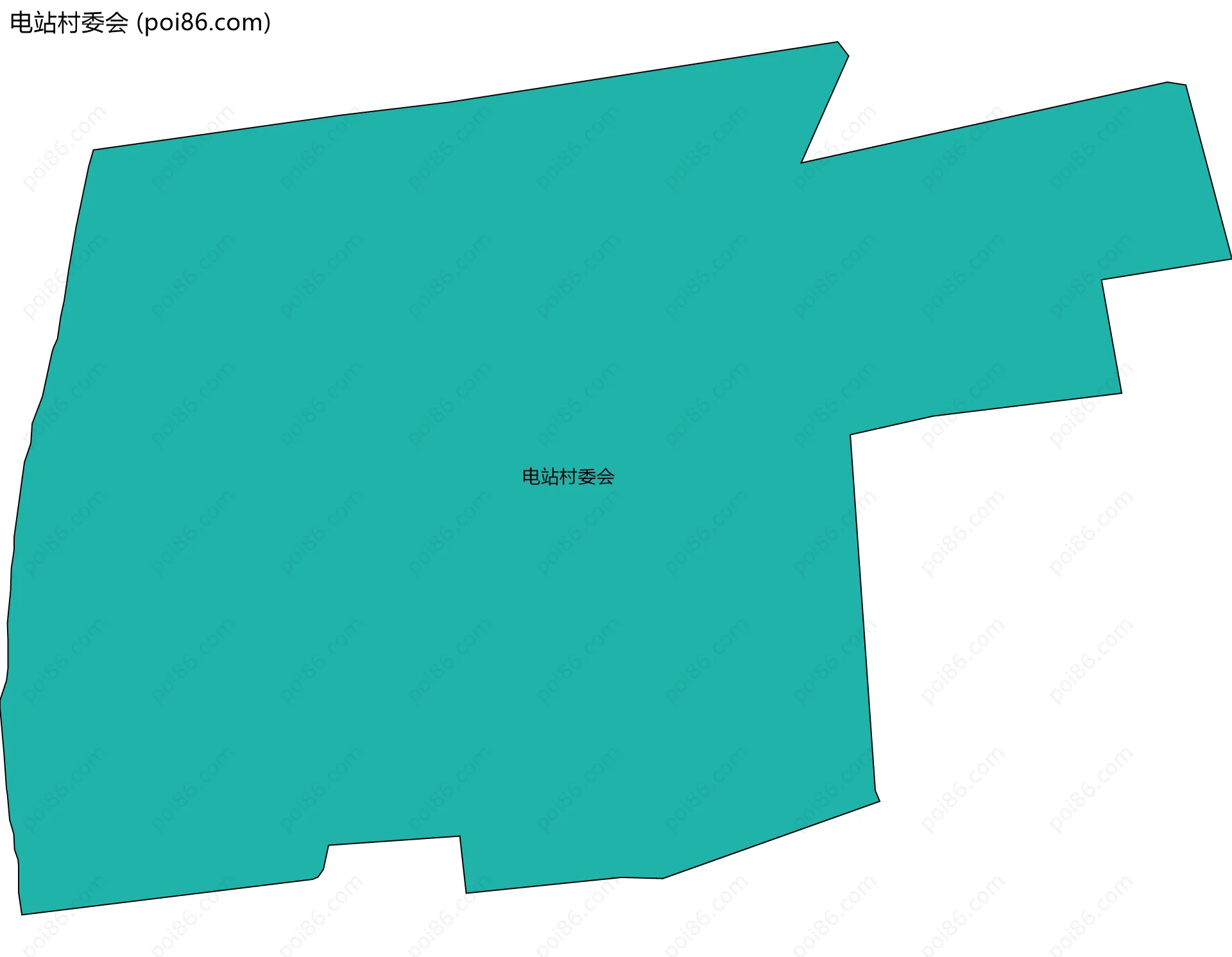 电站村委会边界地图