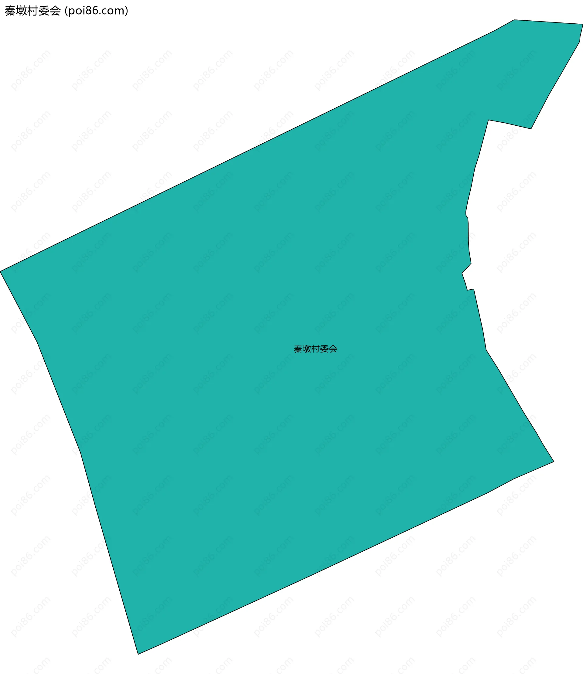 秦墩村委会边界地图