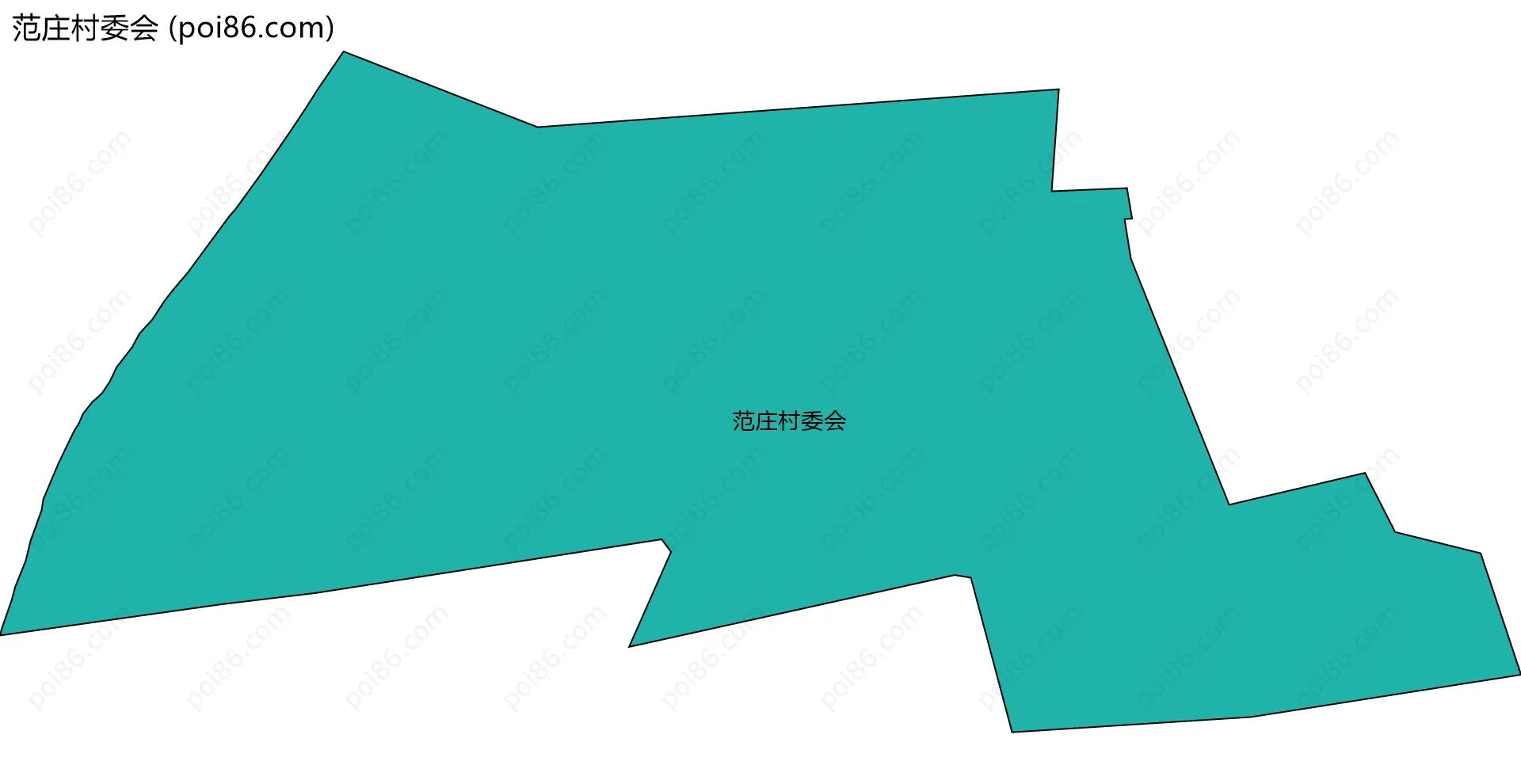 范庄村委会边界地图