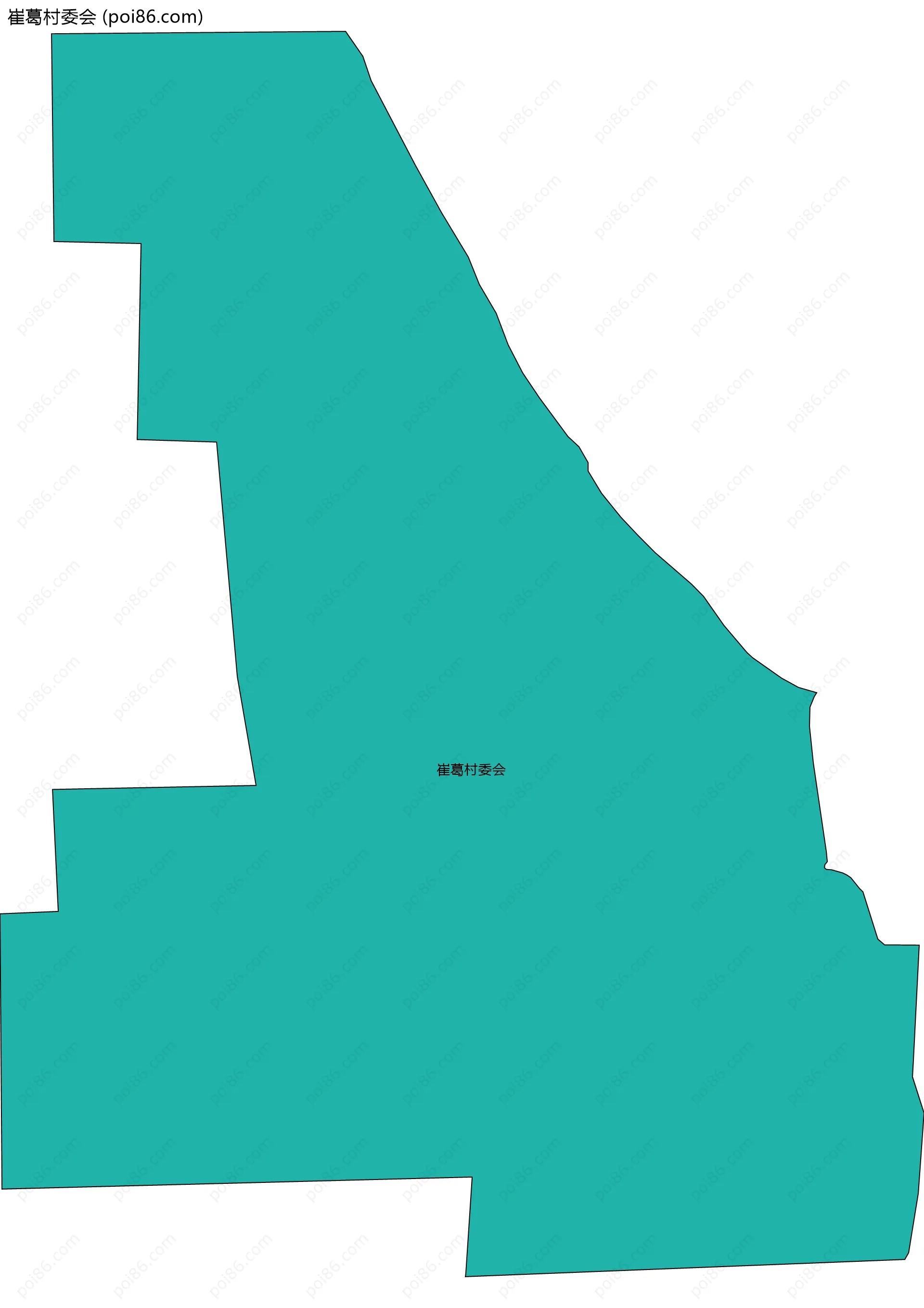 崔葛村委会边界地图