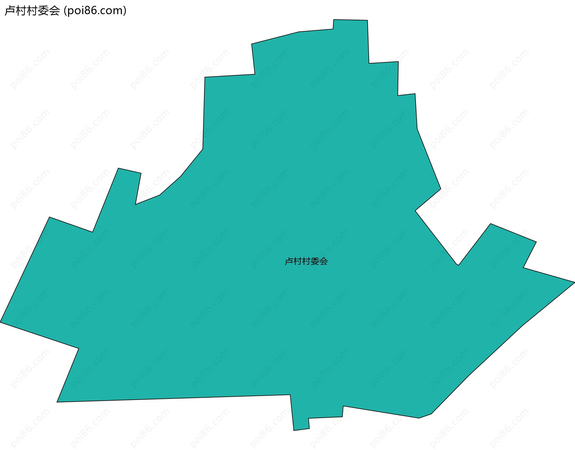 卢村村委会边界地图