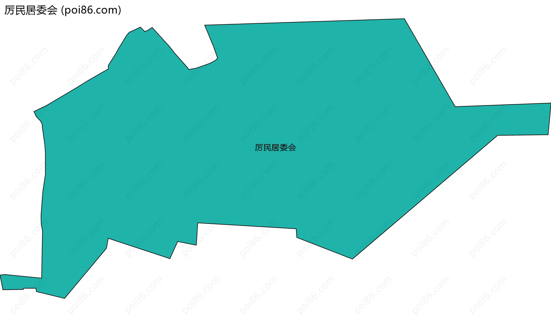 厉民居委会边界地图