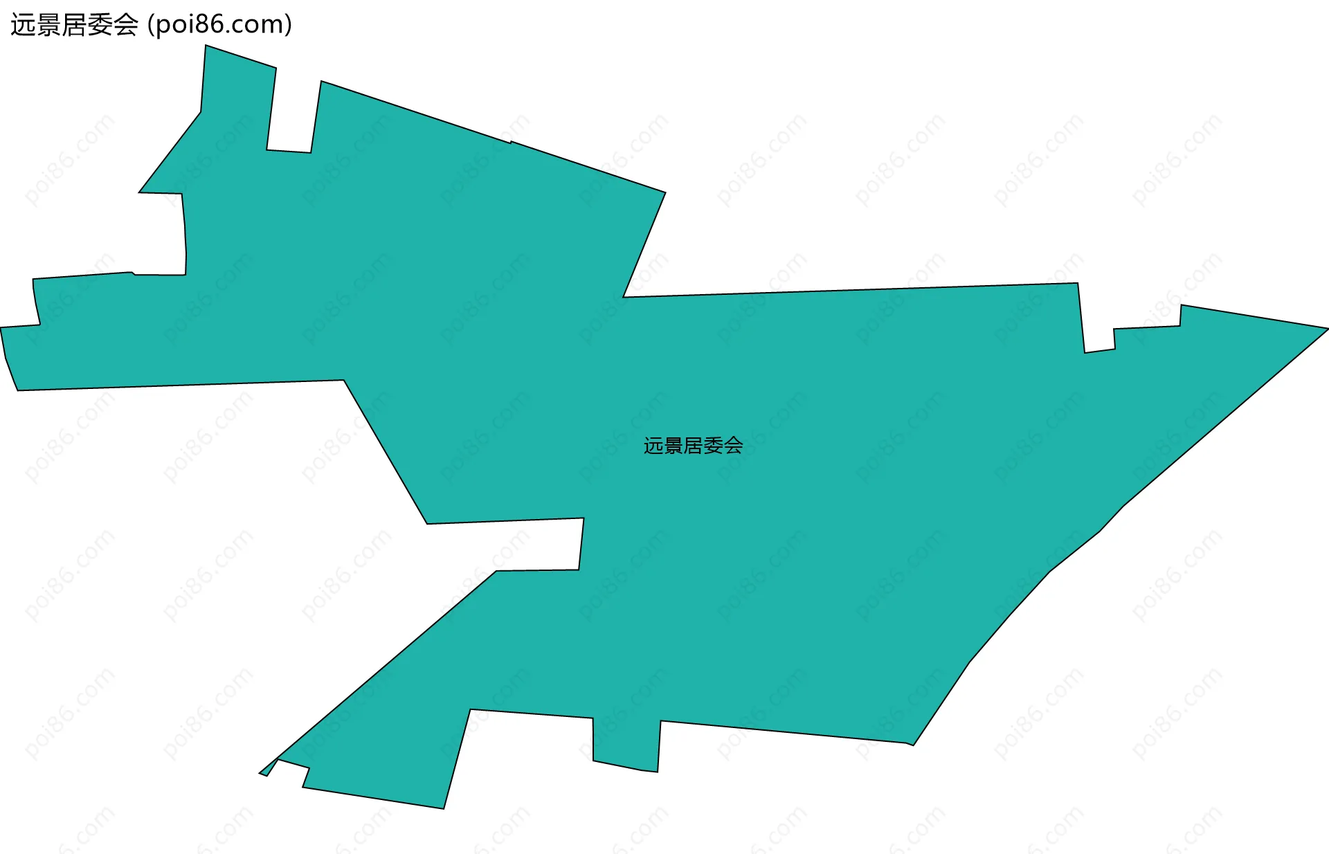 远景居委会边界地图