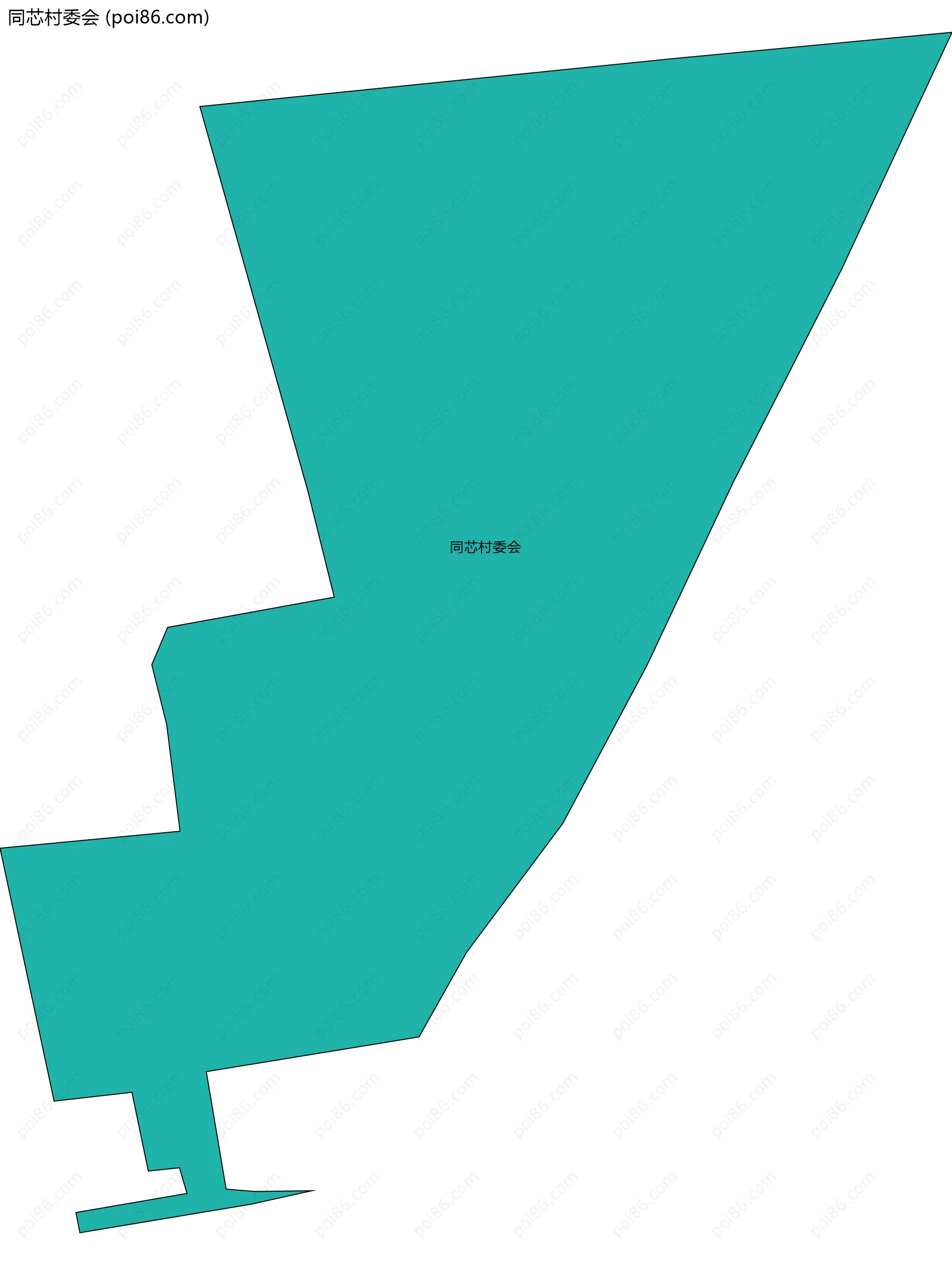 同芯村委会边界地图