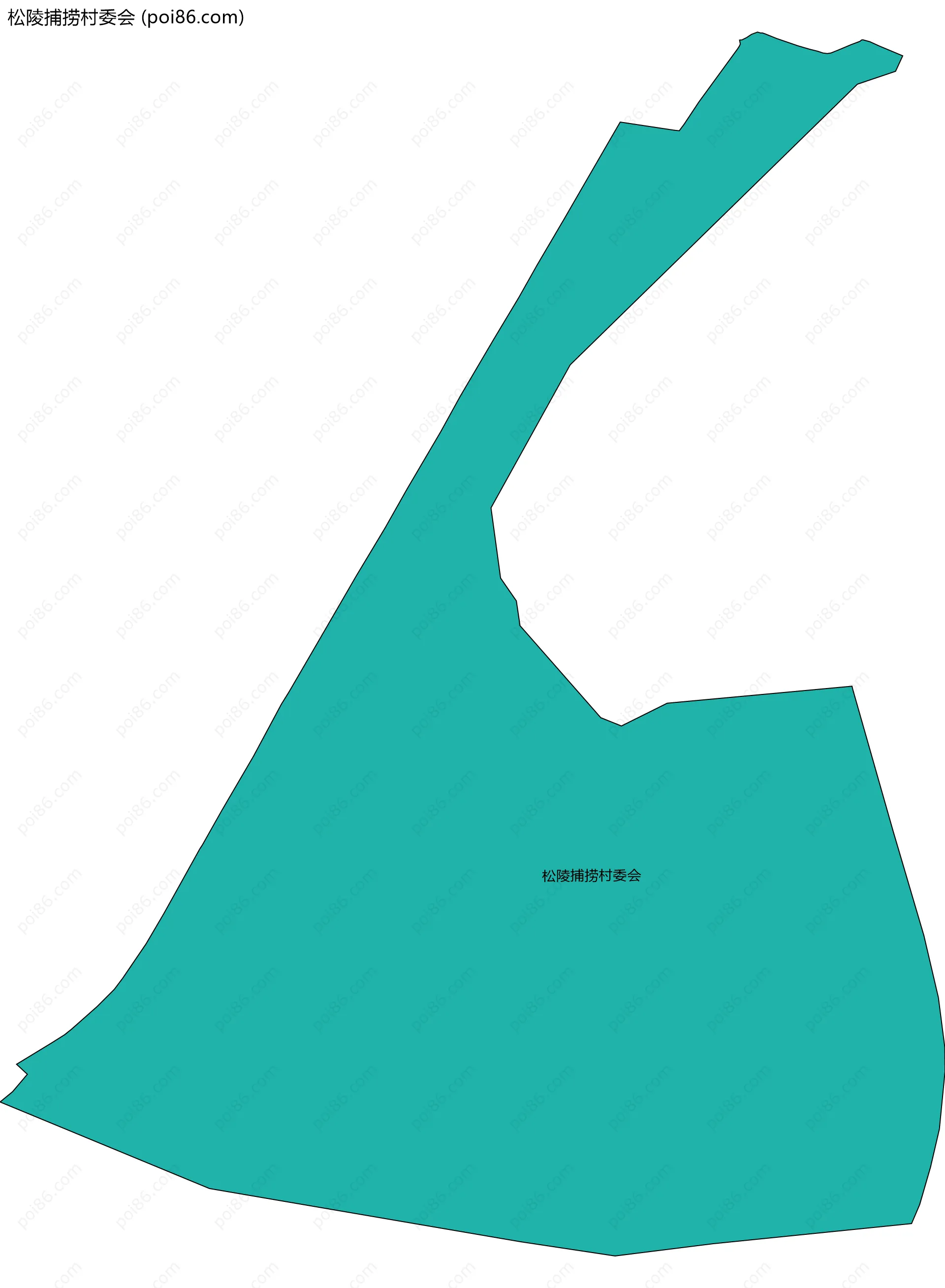 松陵捕捞村委会边界地图