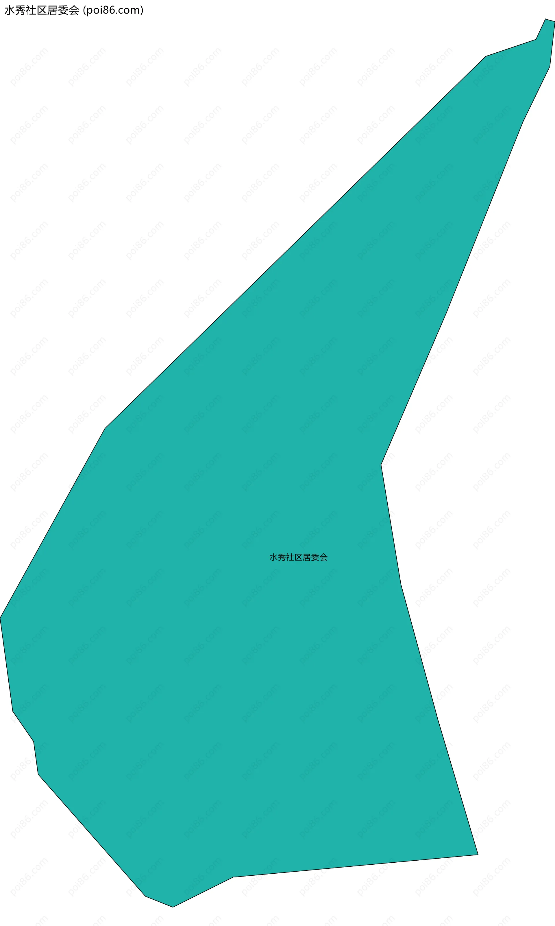 水秀社区居委会边界地图