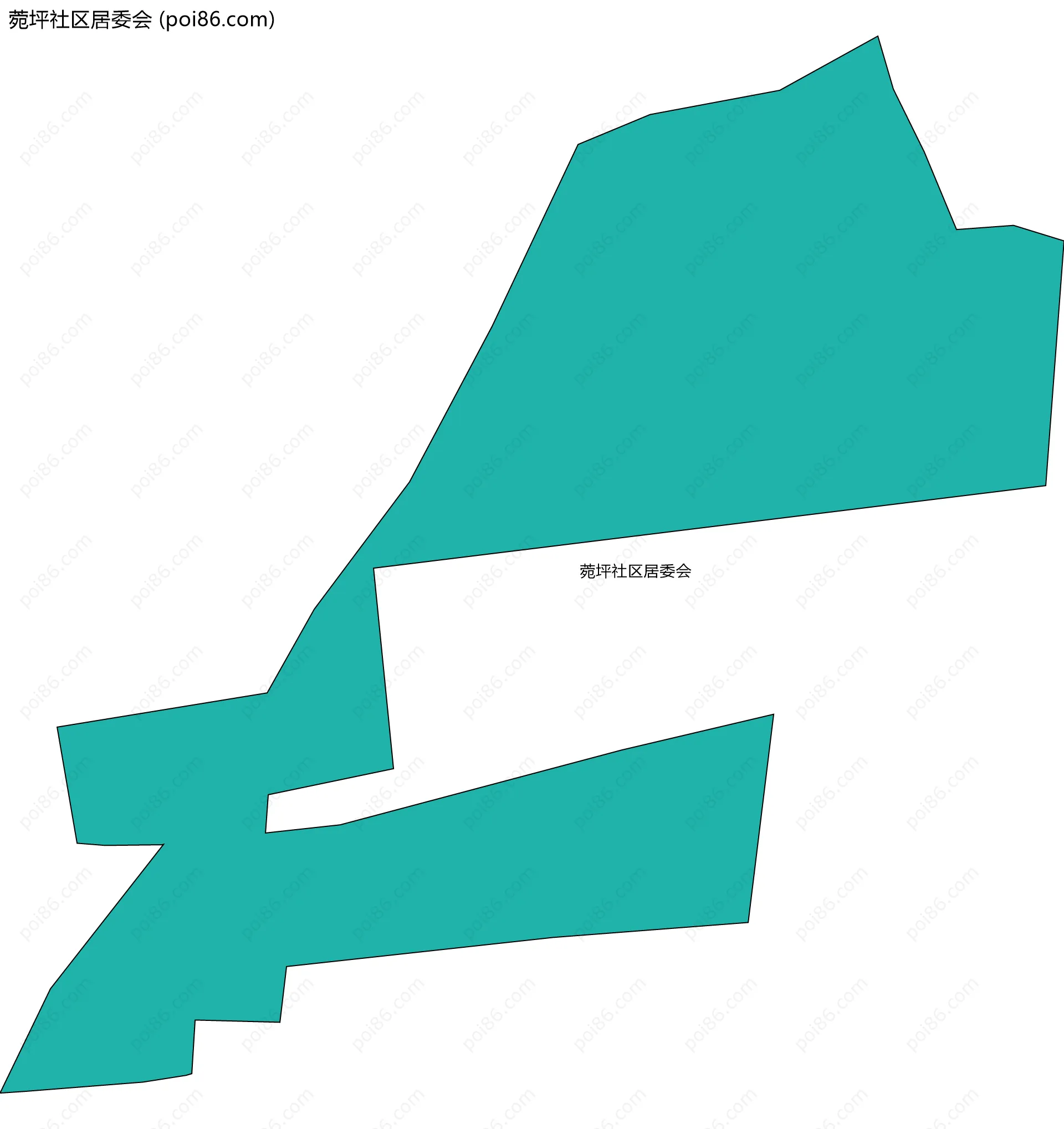 菀坪社区居委会边界地图