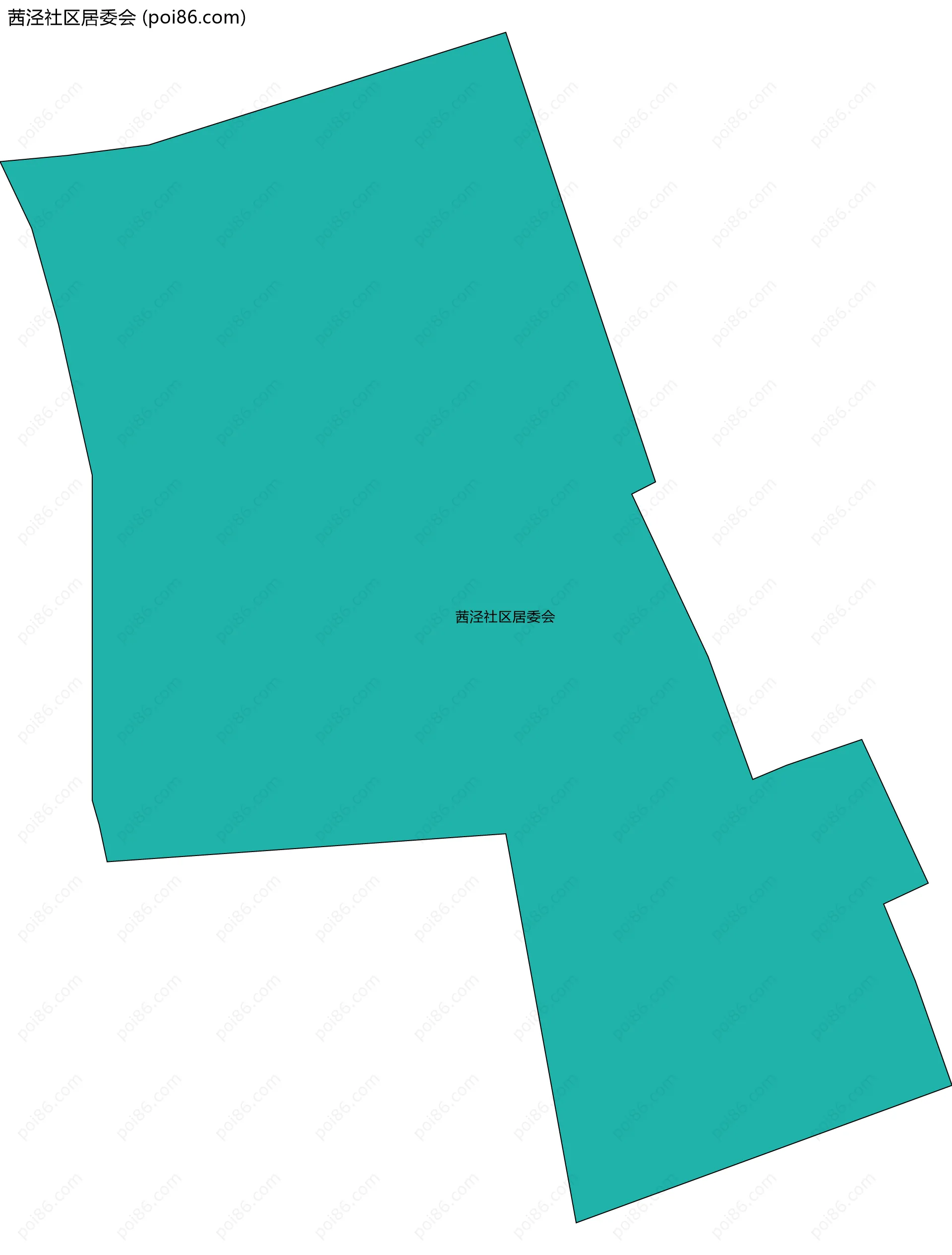 茜泾社区居委会边界地图