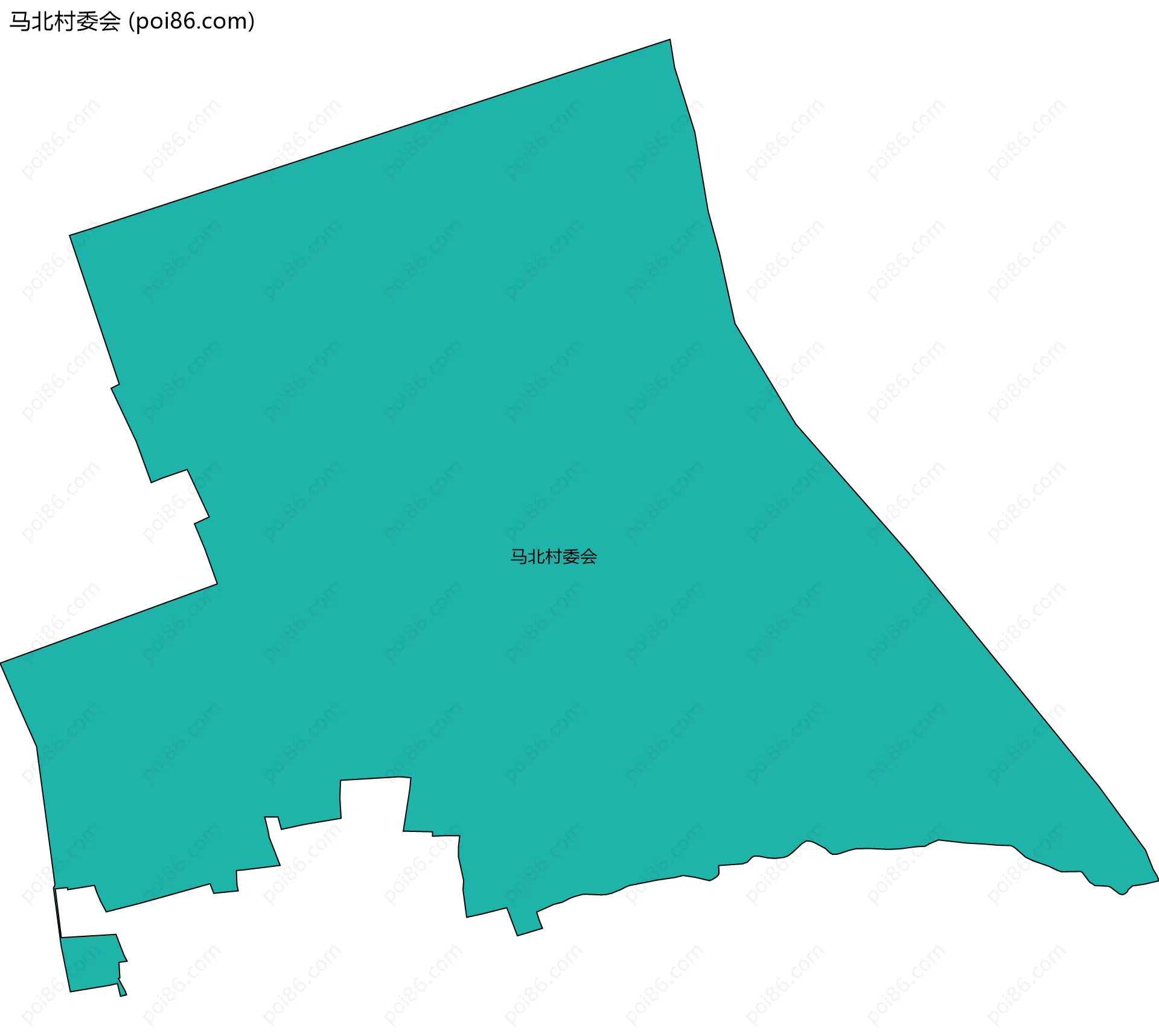 马北村委会边界地图
