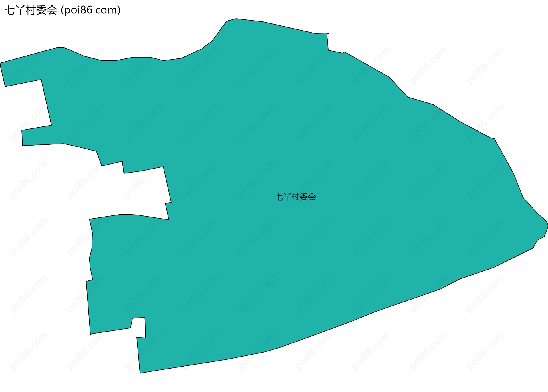 七丫村委会边界地图