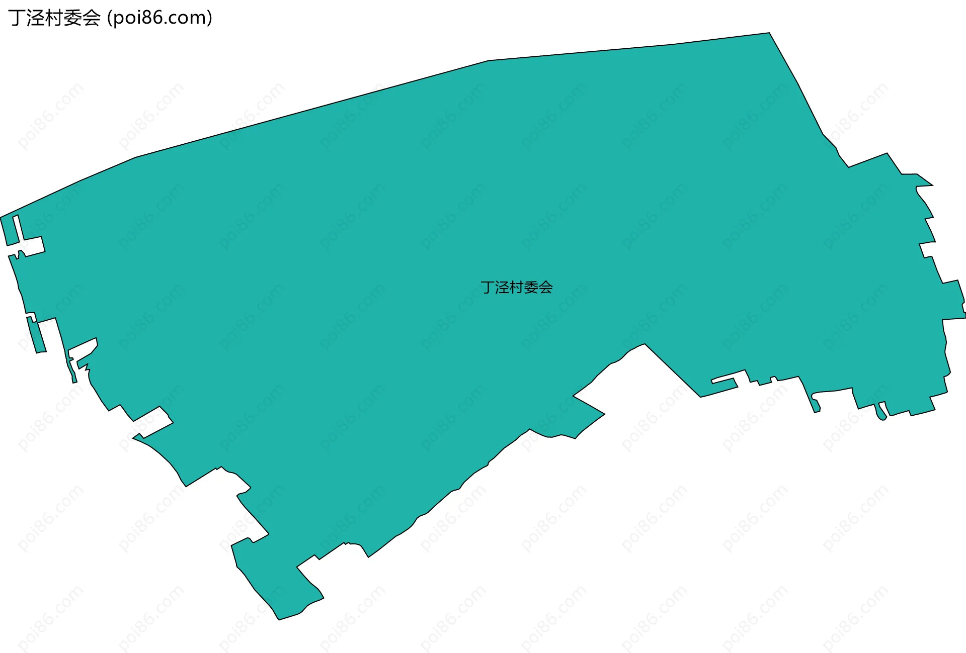 丁泾村委会边界地图