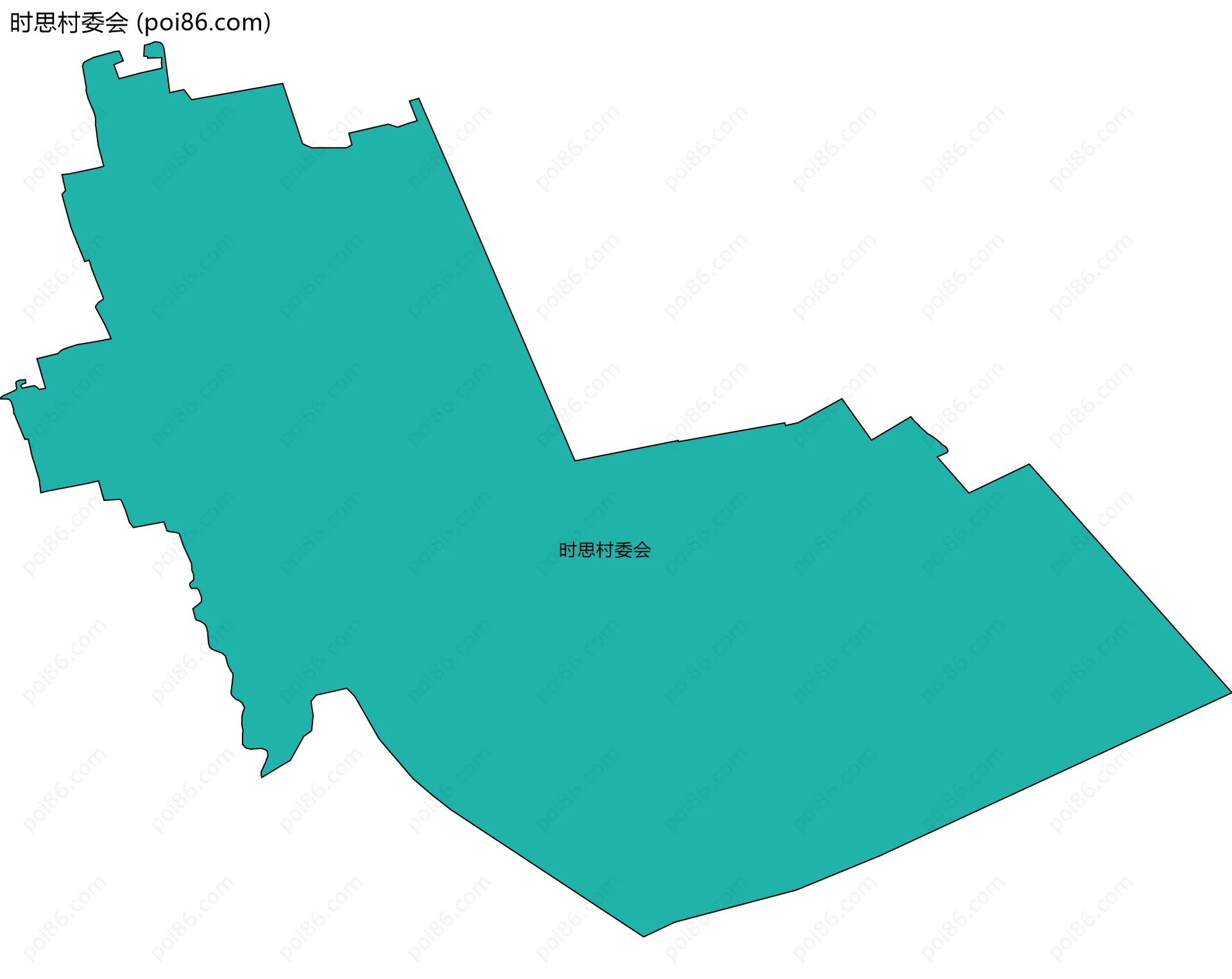 时思村委会边界地图