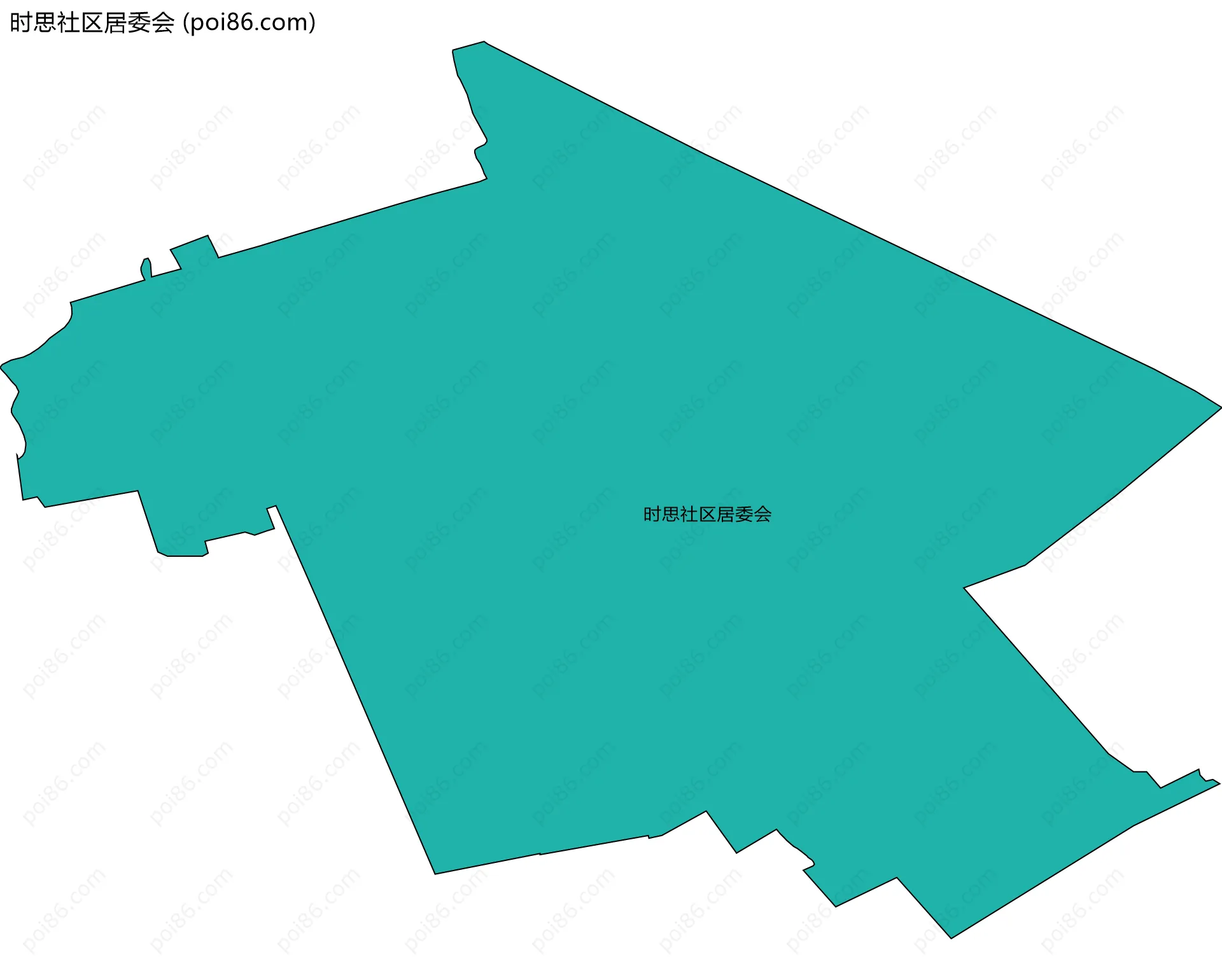 时思社区居委会边界地图