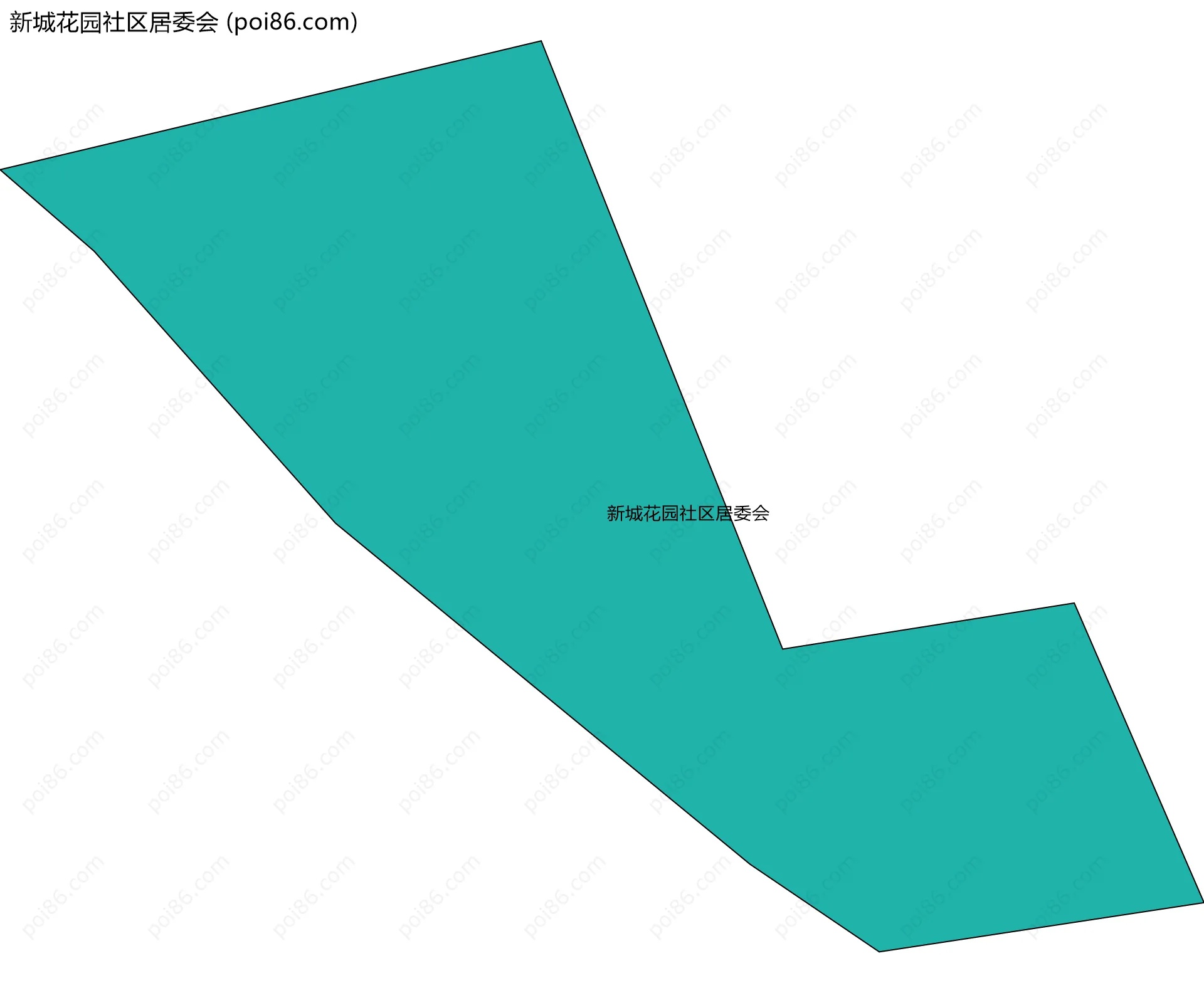 新城花园社区居委会边界地图