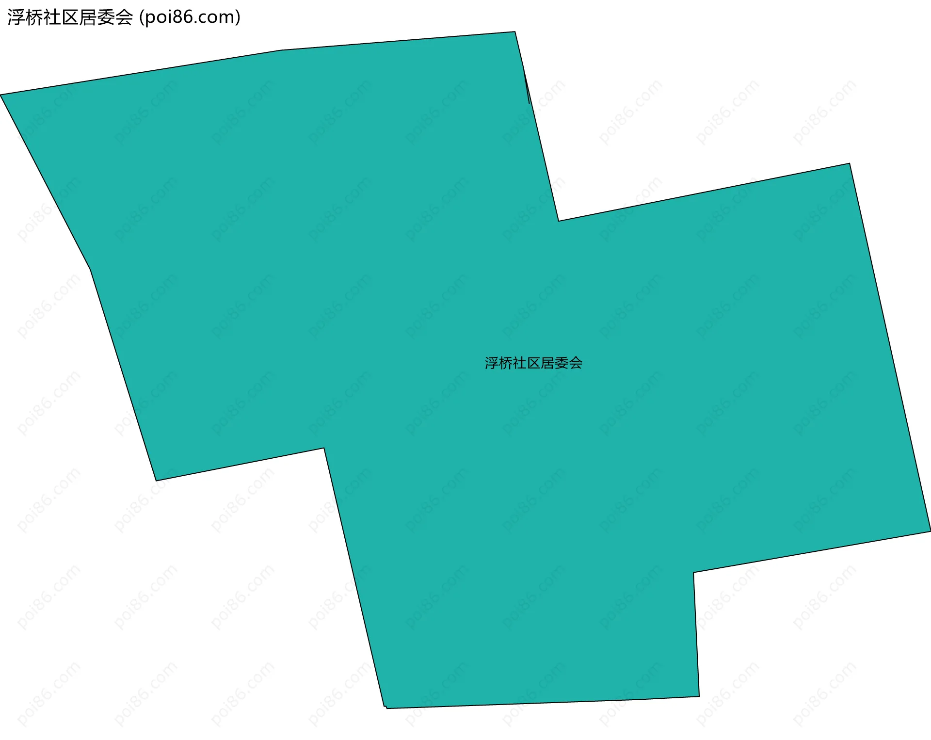 浮桥社区居委会边界地图