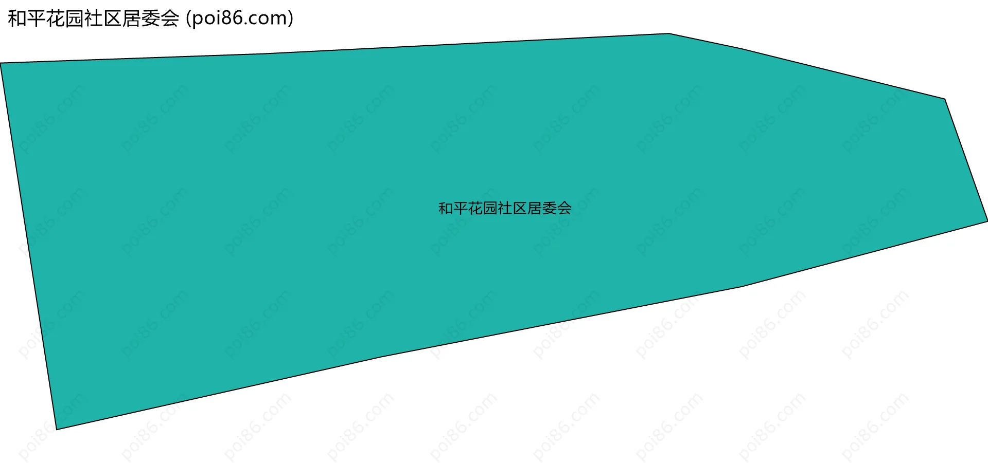和平花园社区居委会边界地图