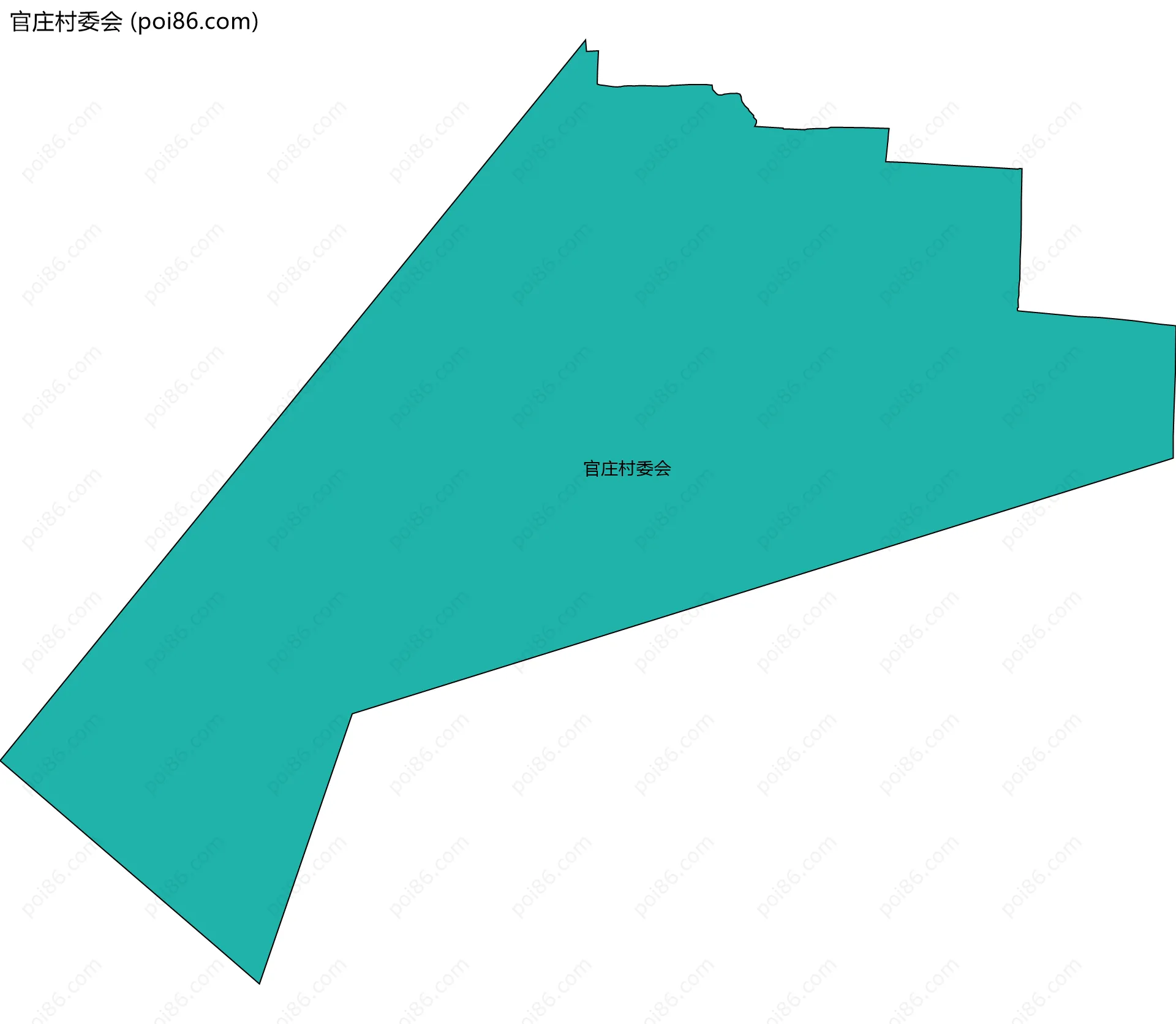 官庄村委会边界地图
