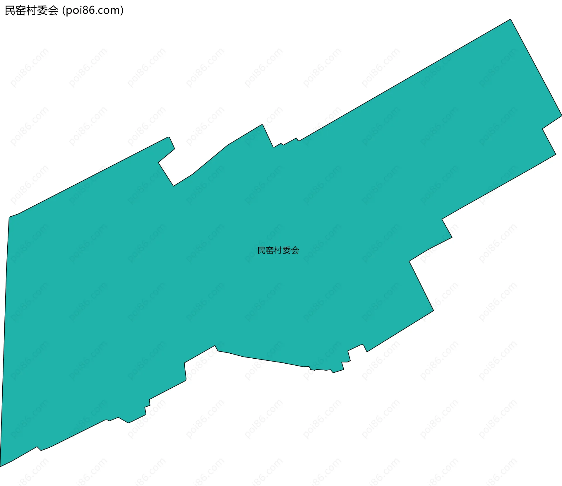民窑村委会边界地图