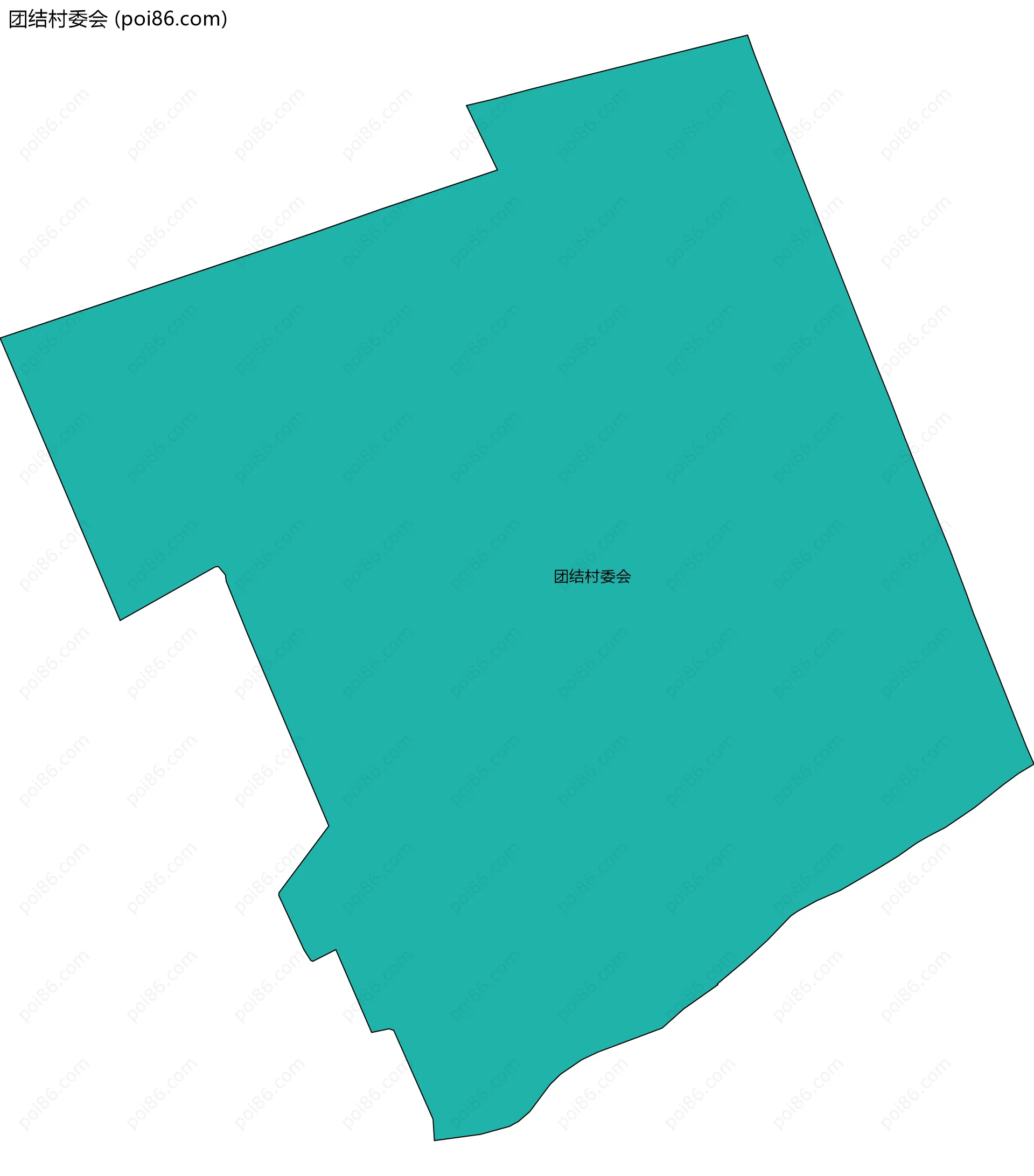 团结村委会边界地图