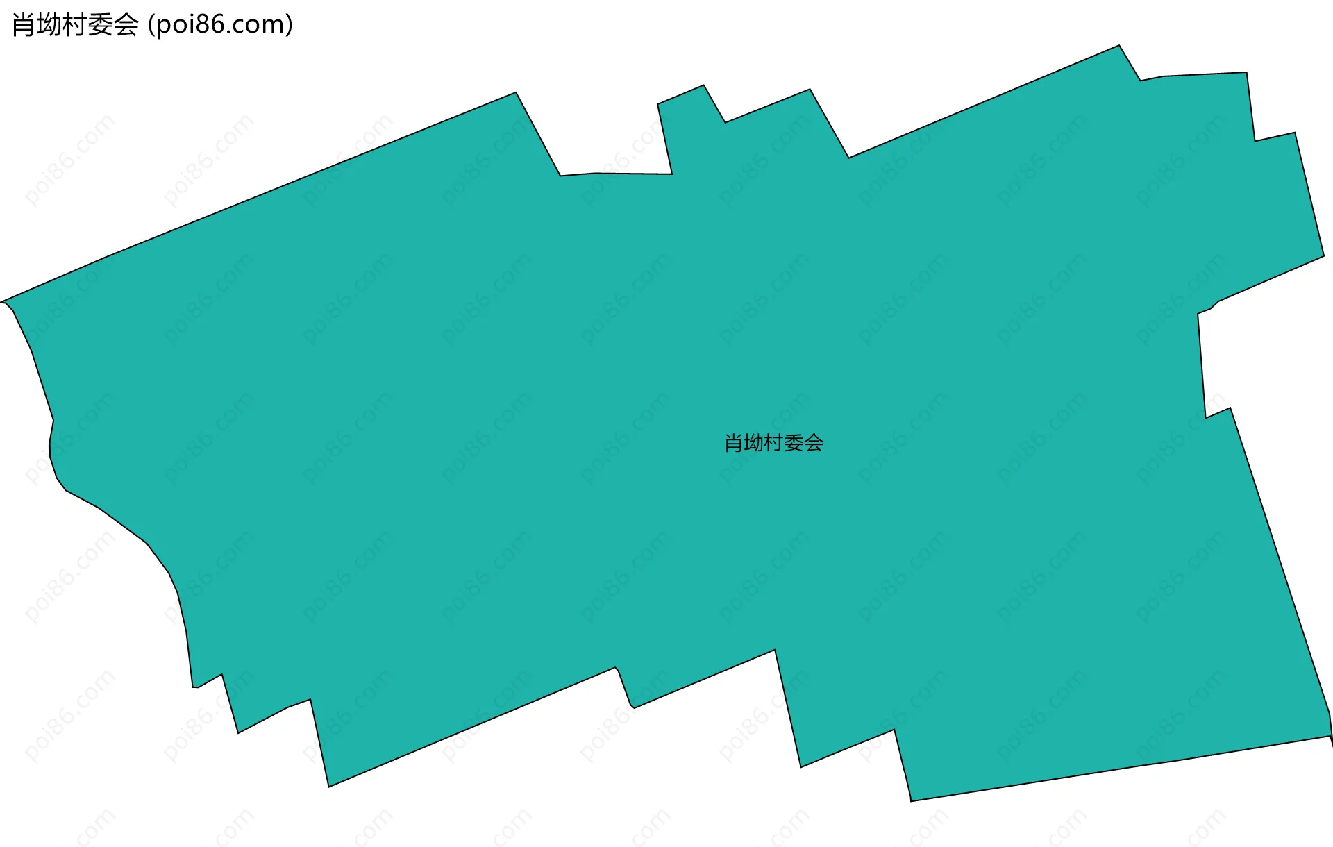 肖坳村委会边界地图