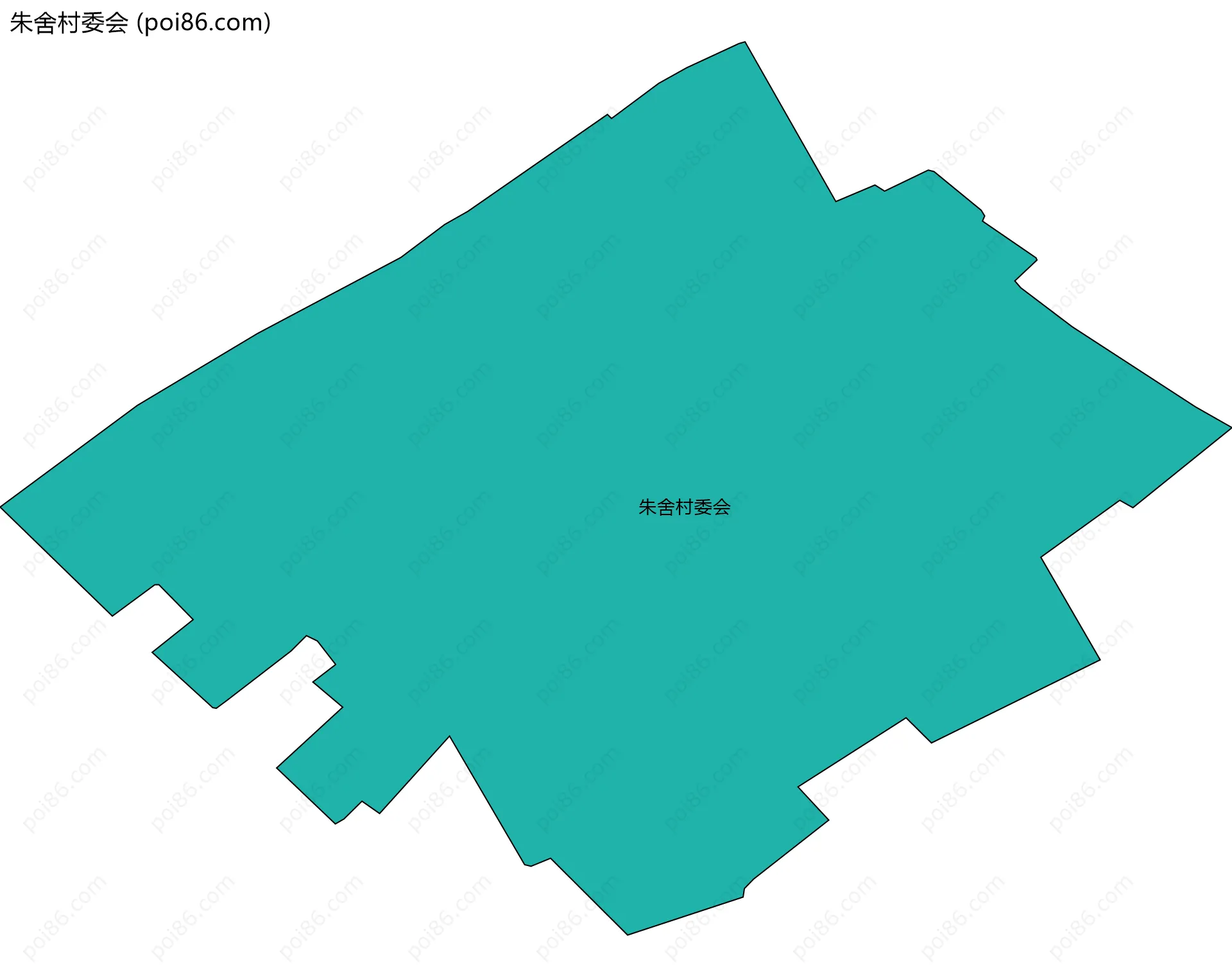 朱舍村委会边界地图