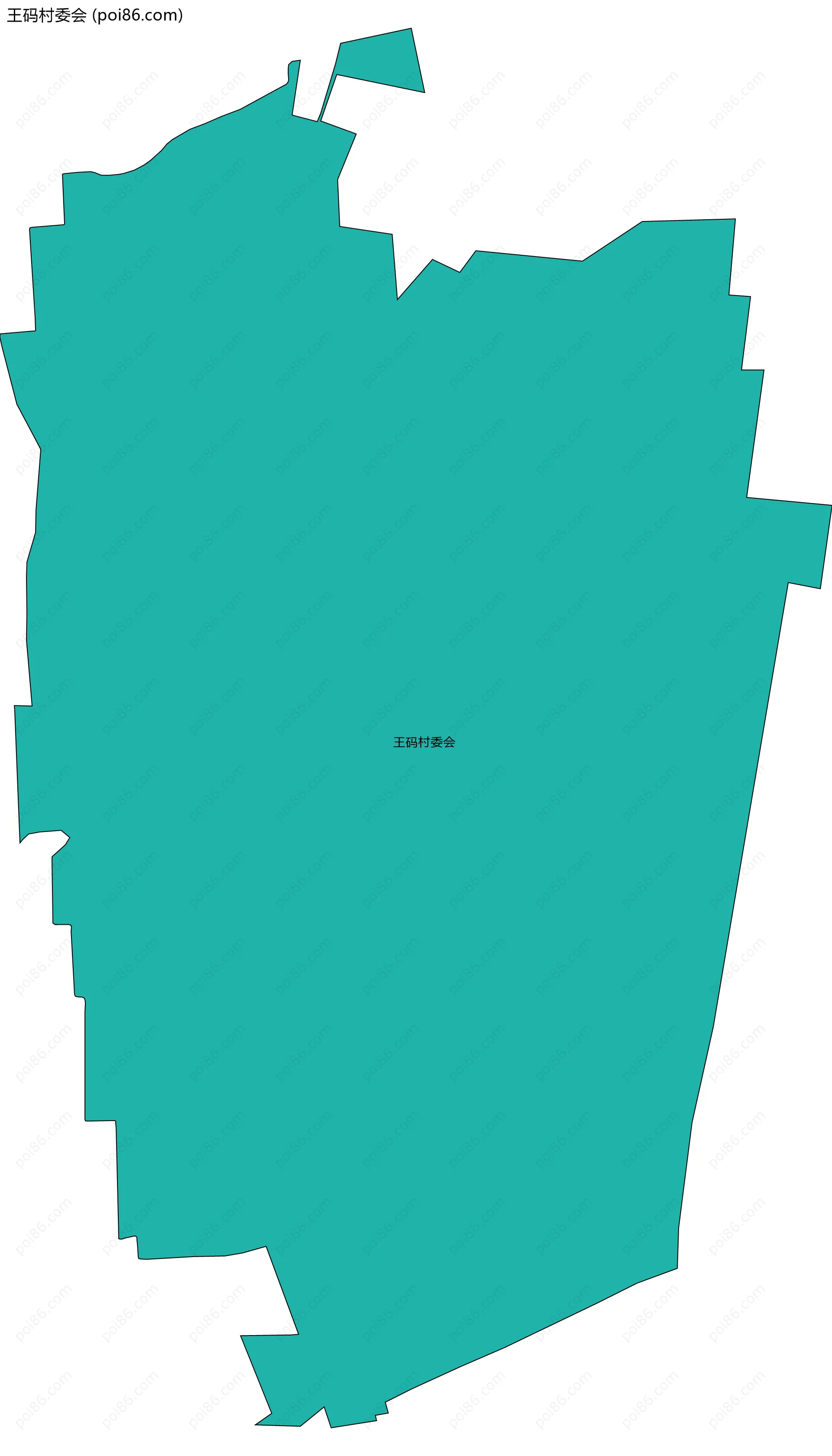 王码村委会边界地图
