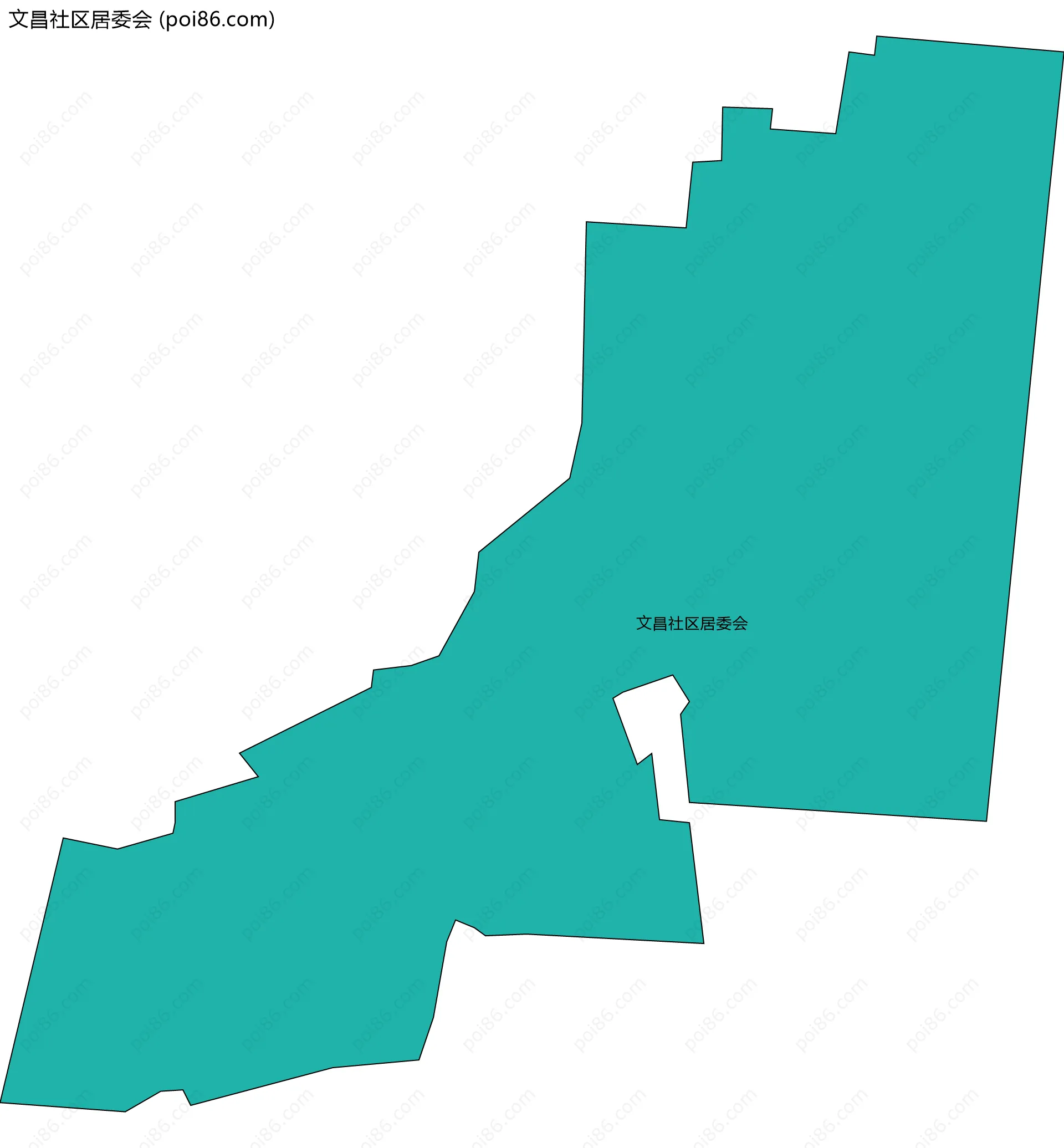 文昌社区居委会边界地图