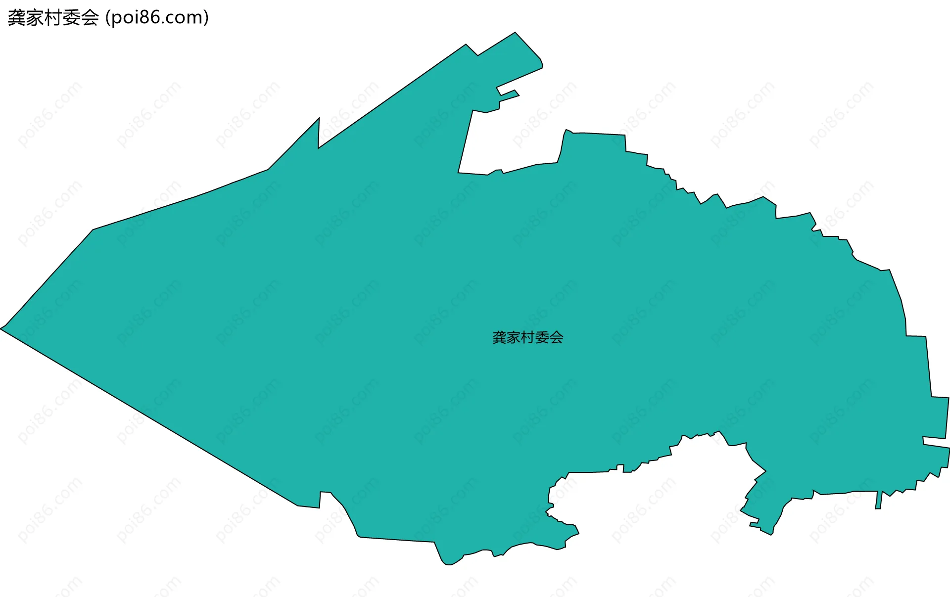 龚家村委会边界地图
