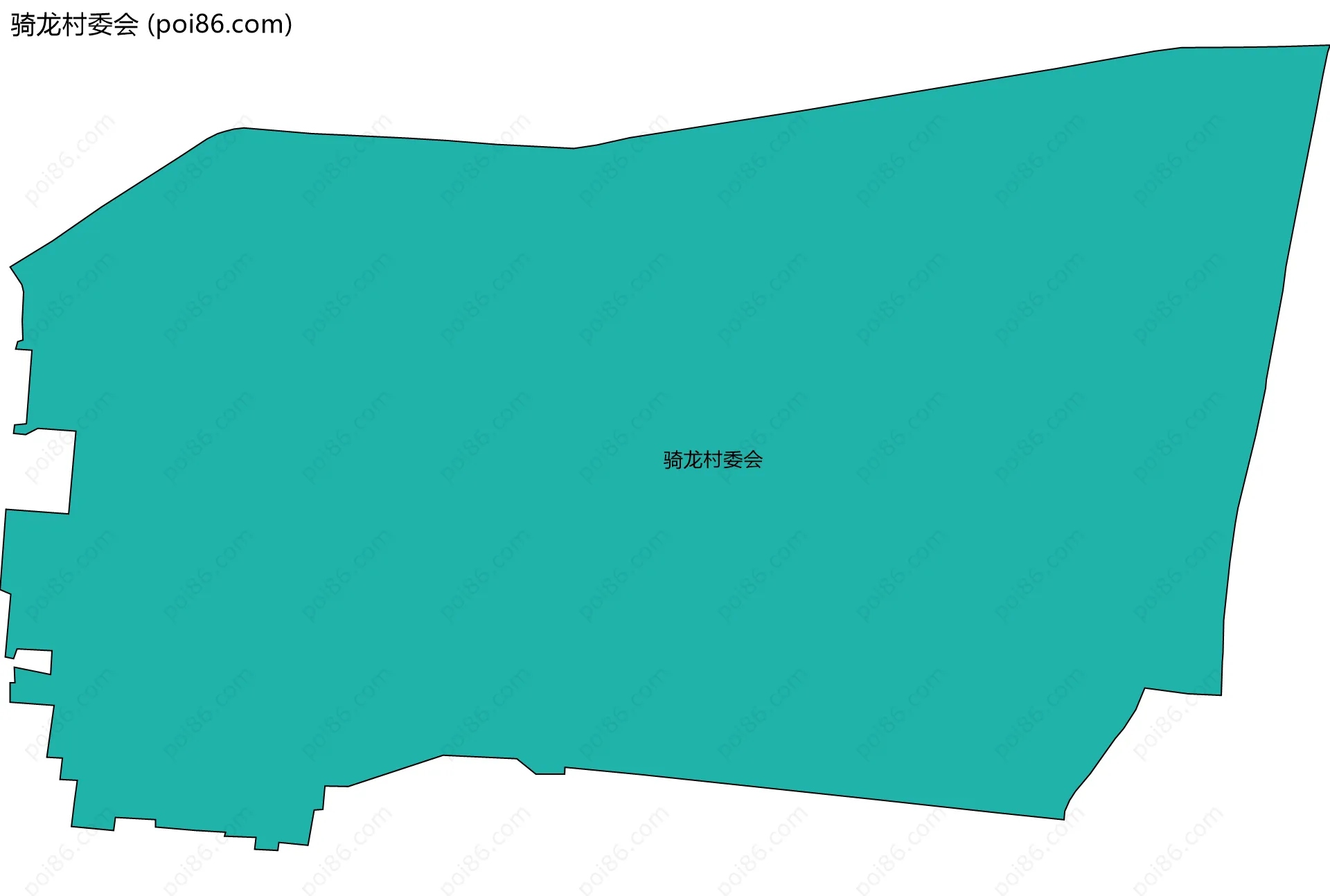 骑龙村委会边界地图