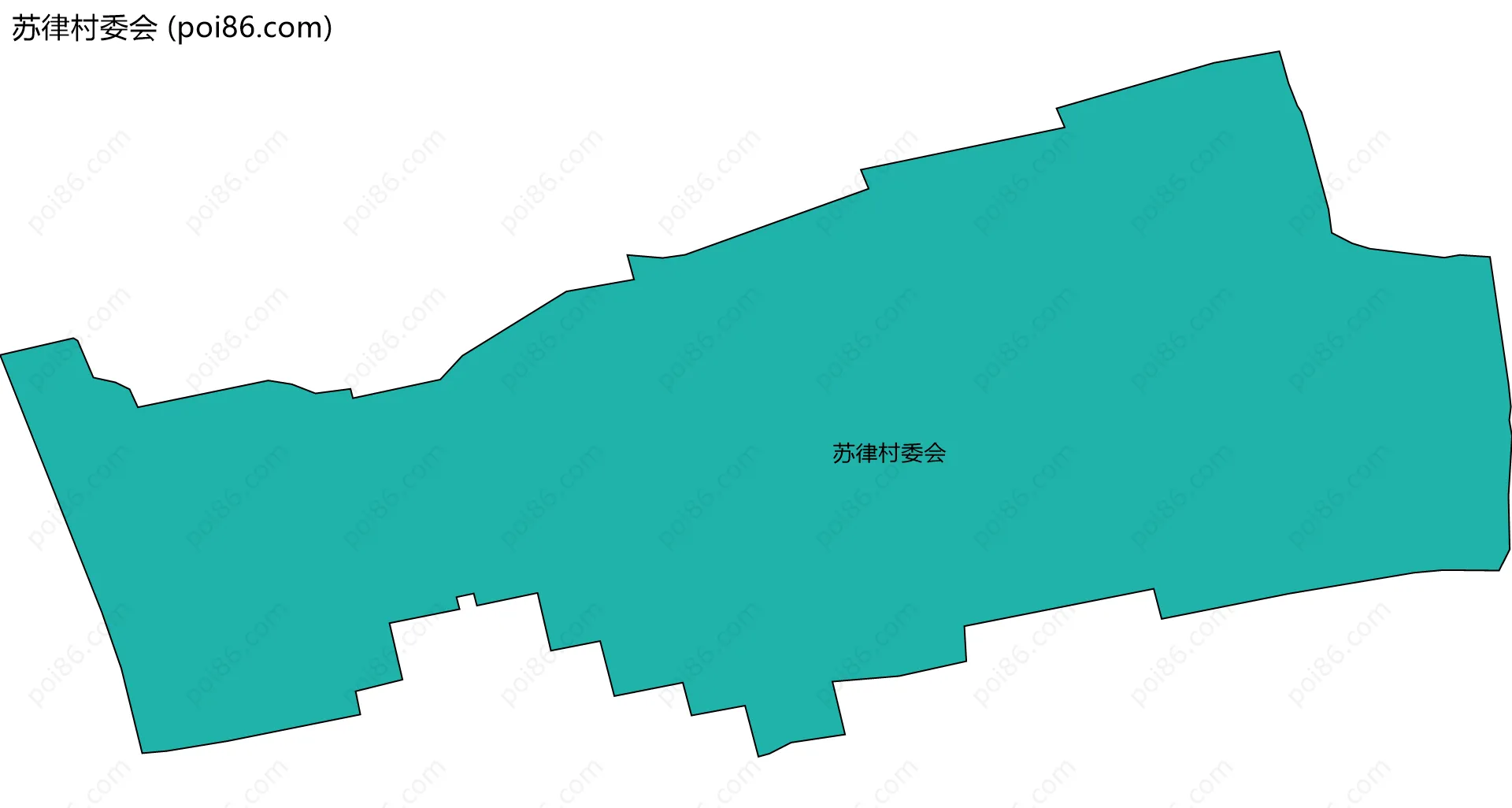 苏律村委会边界地图