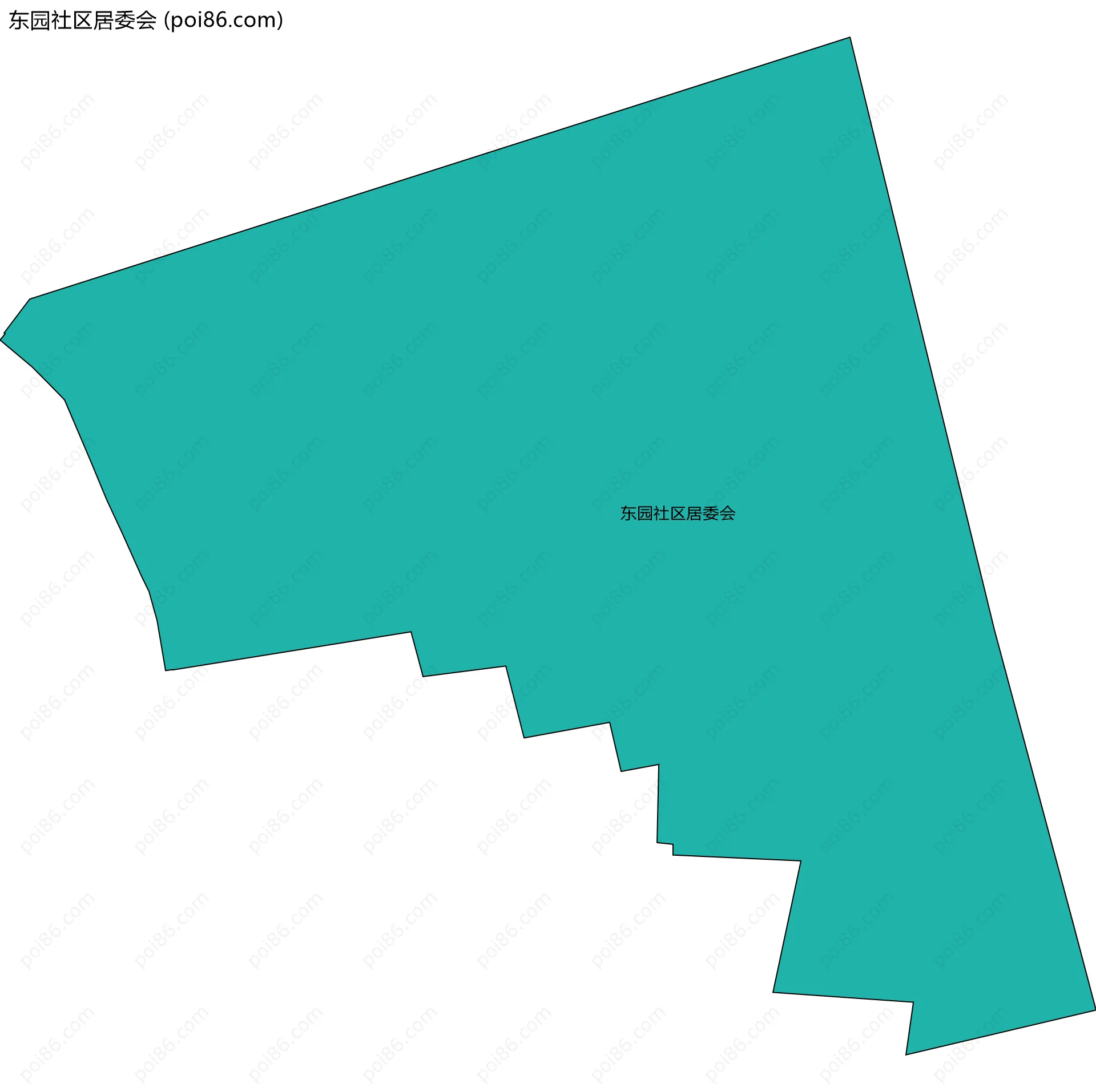 东园社区居委会边界地图
