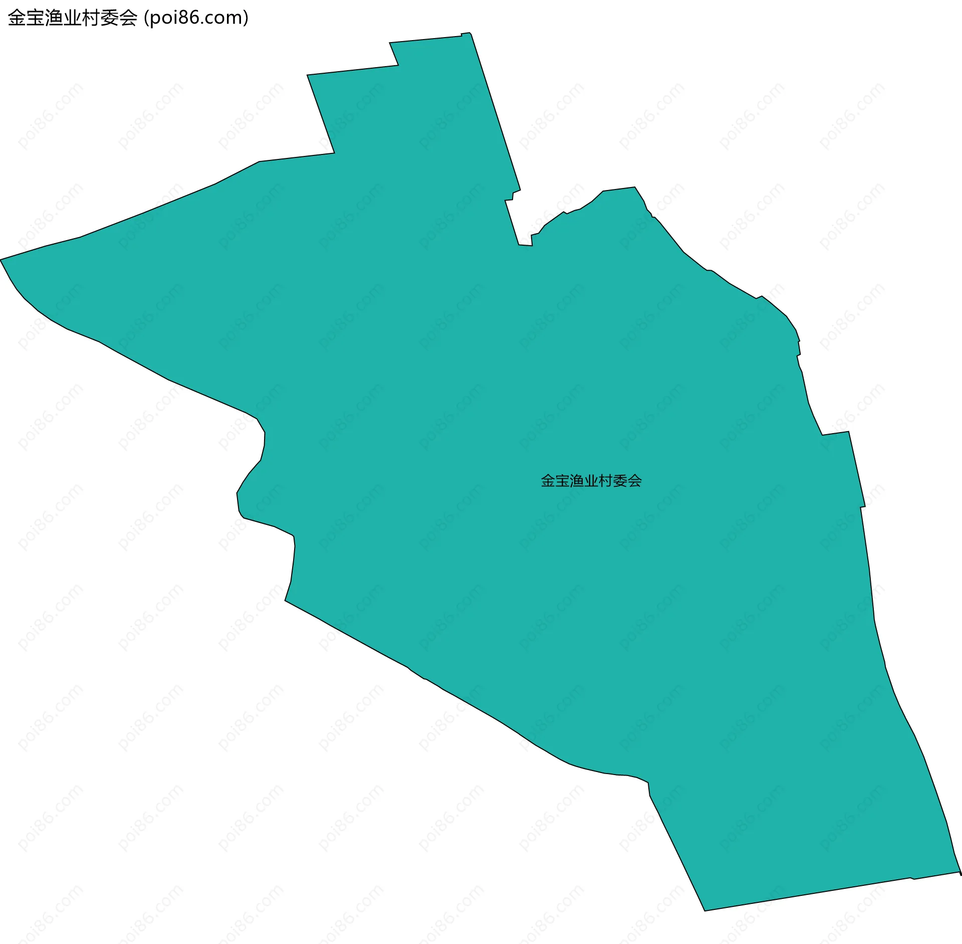 金宝渔业村委会边界地图