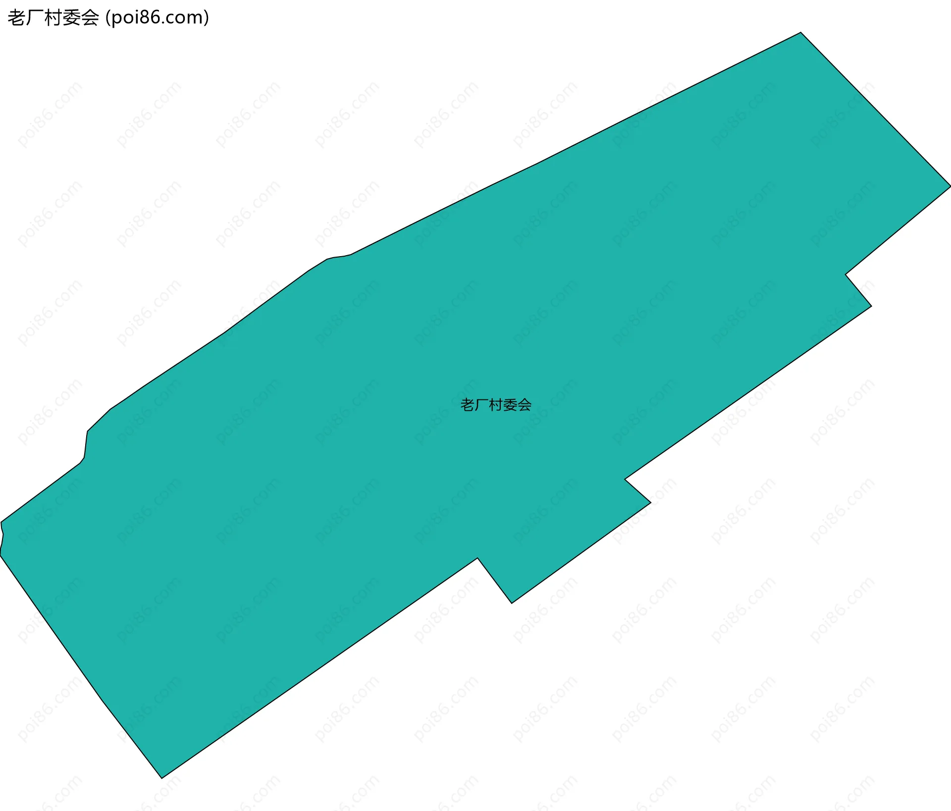 老厂村委会边界地图
