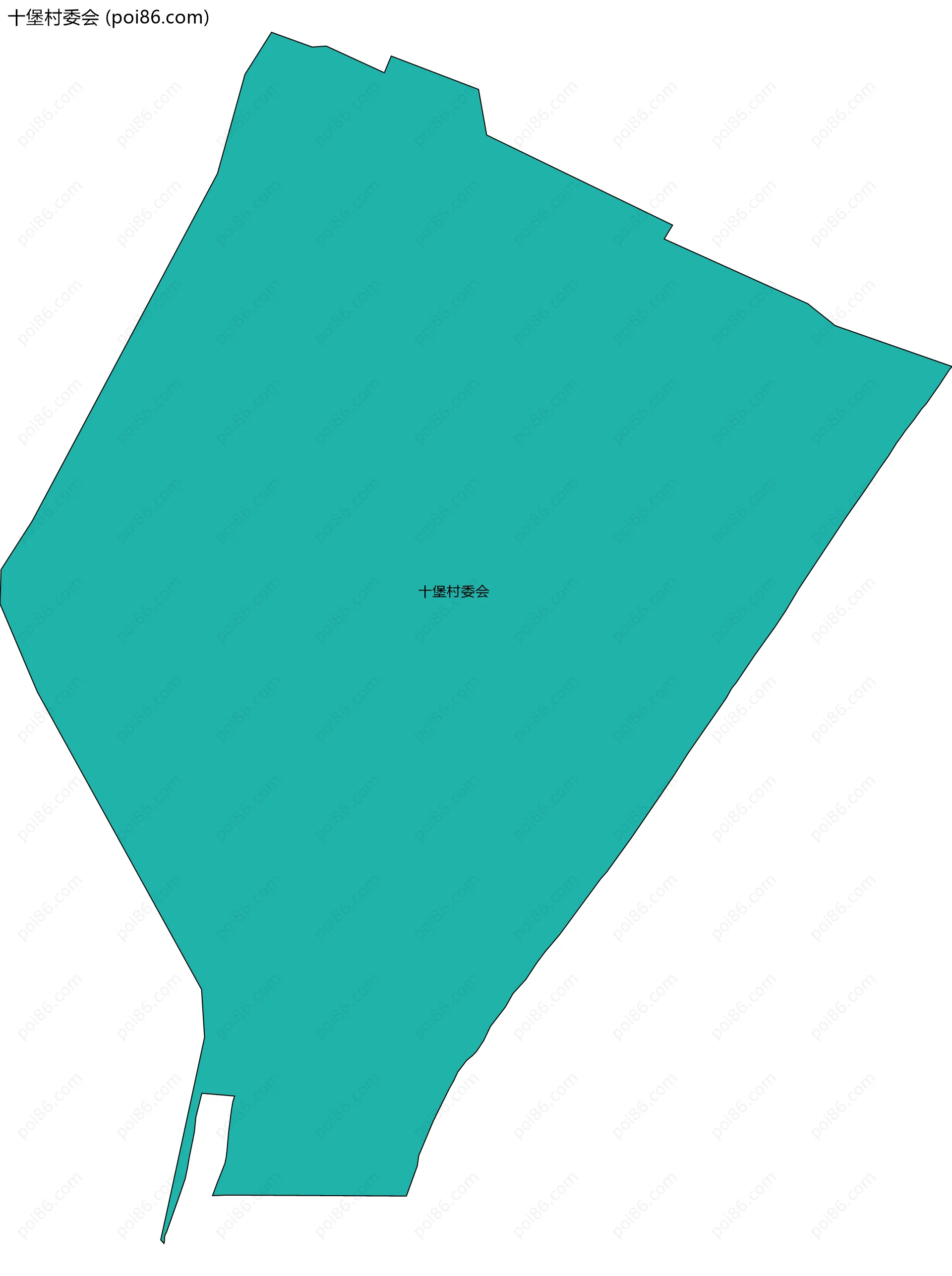 十堡村委会边界地图