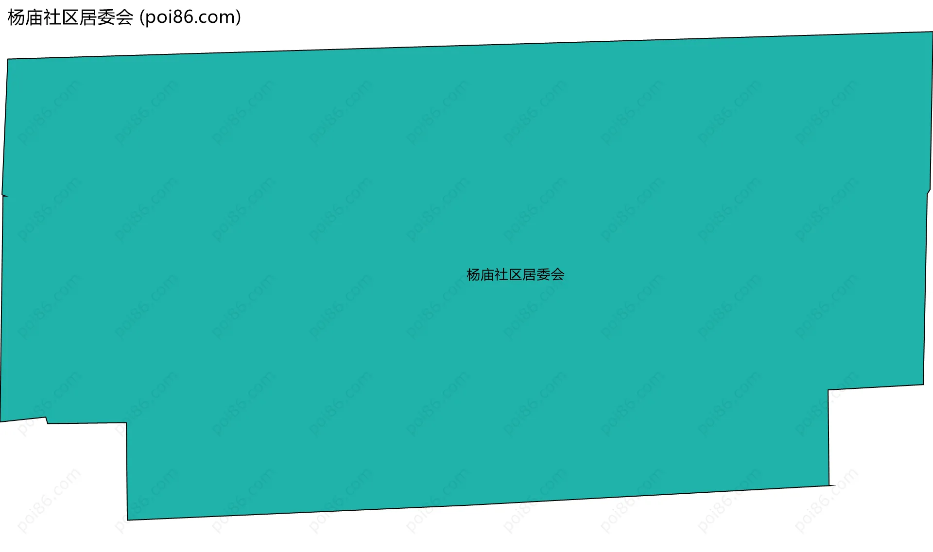 杨庙社区居委会边界地图