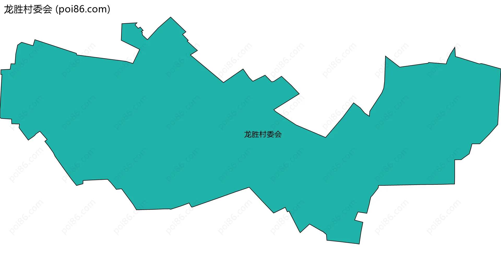 龙胜村委会边界地图