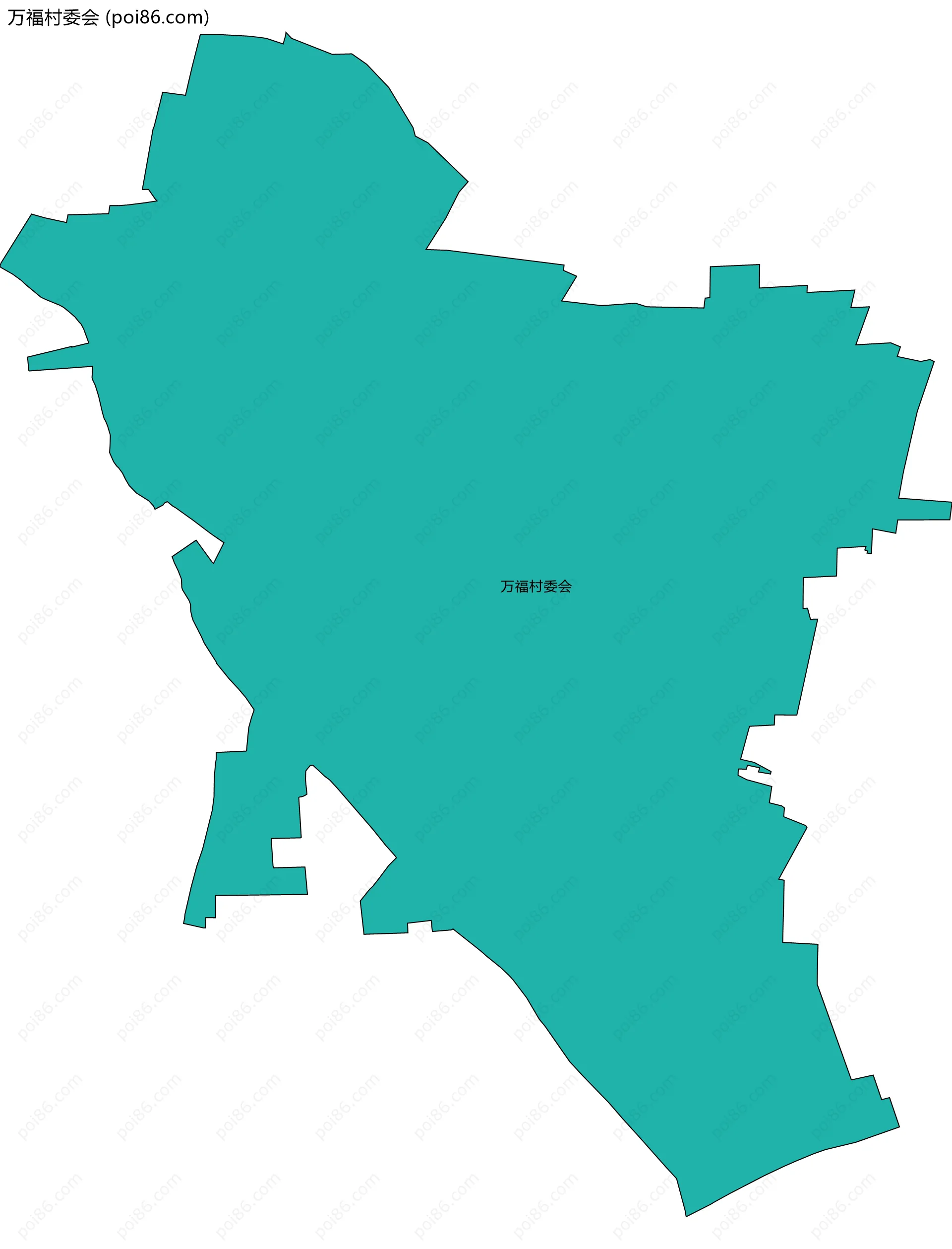 万福村委会边界地图