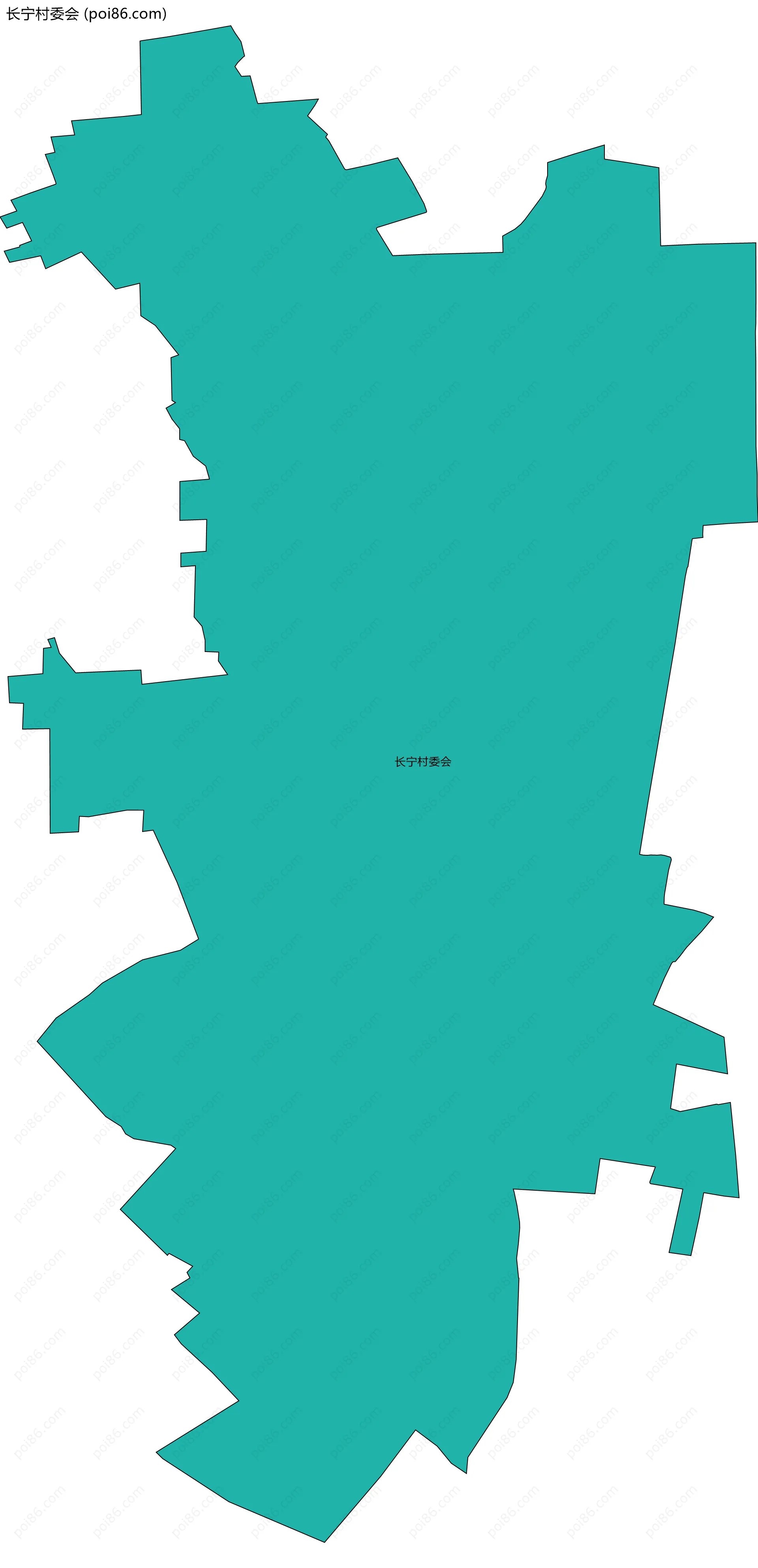 长宁村委会边界地图