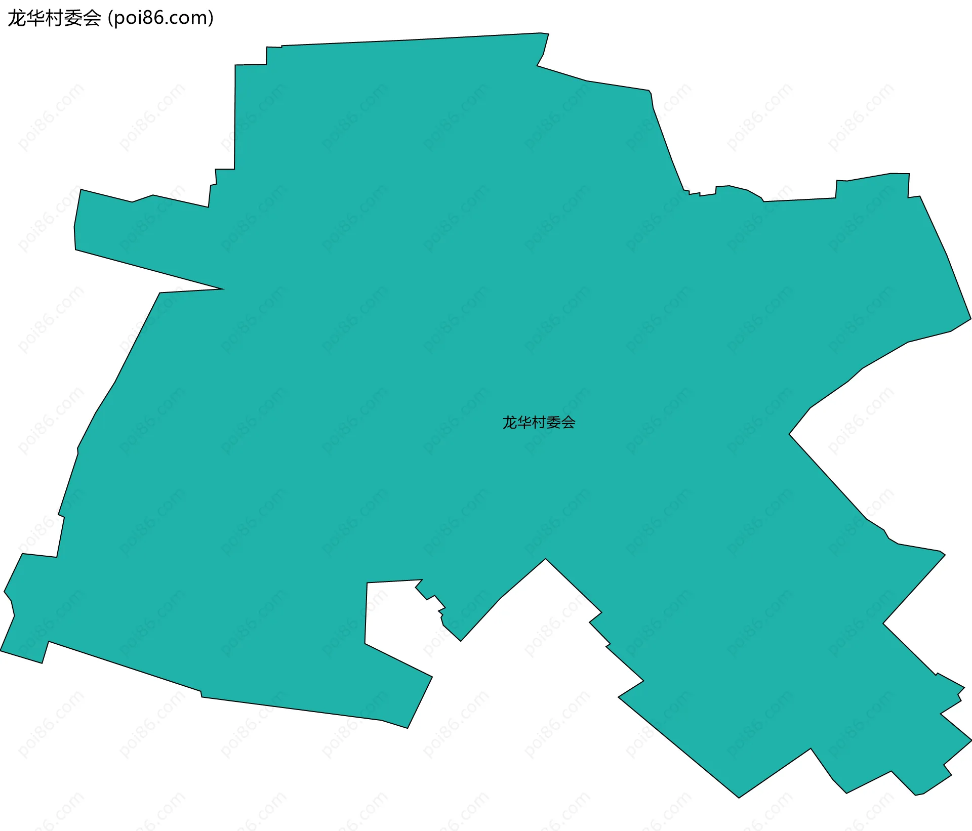 龙华村委会边界地图