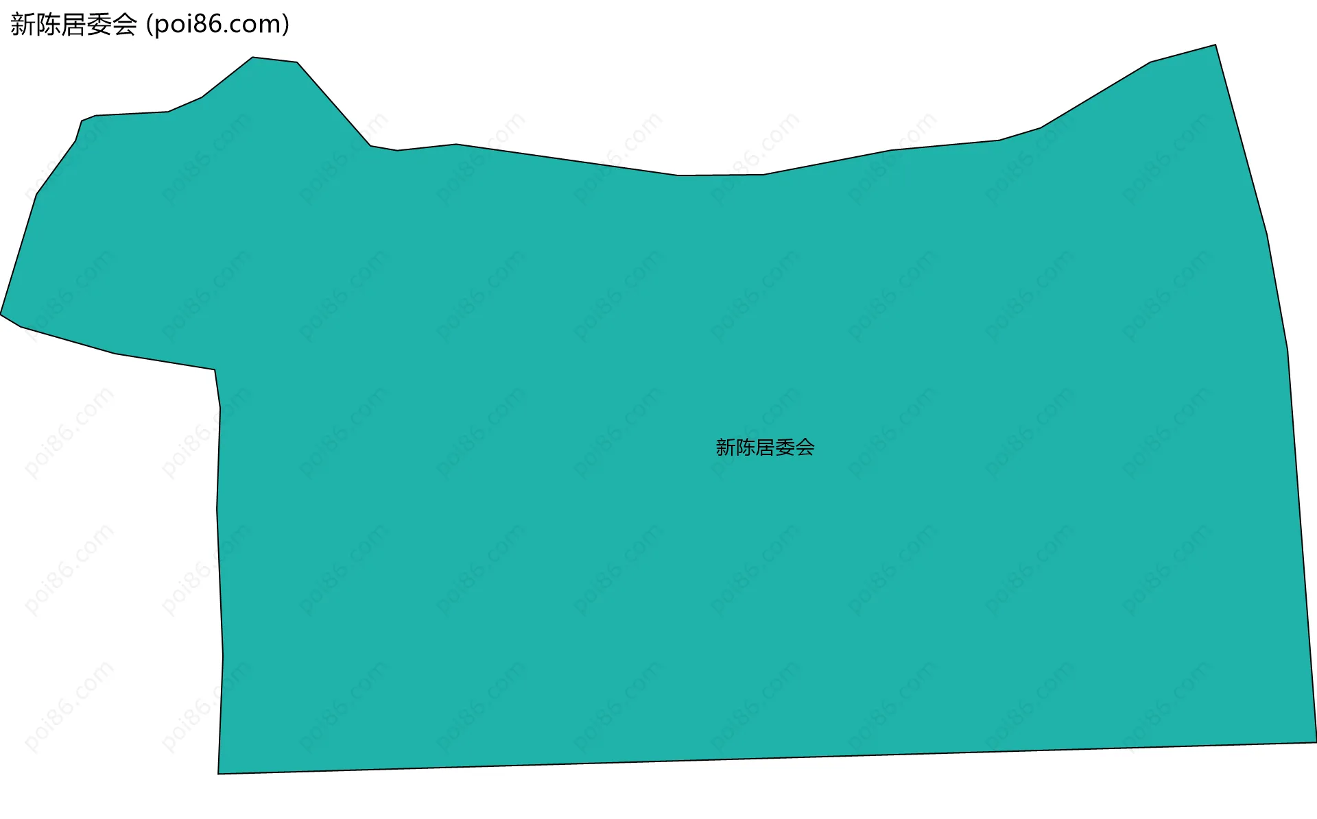 新陈居委会边界地图