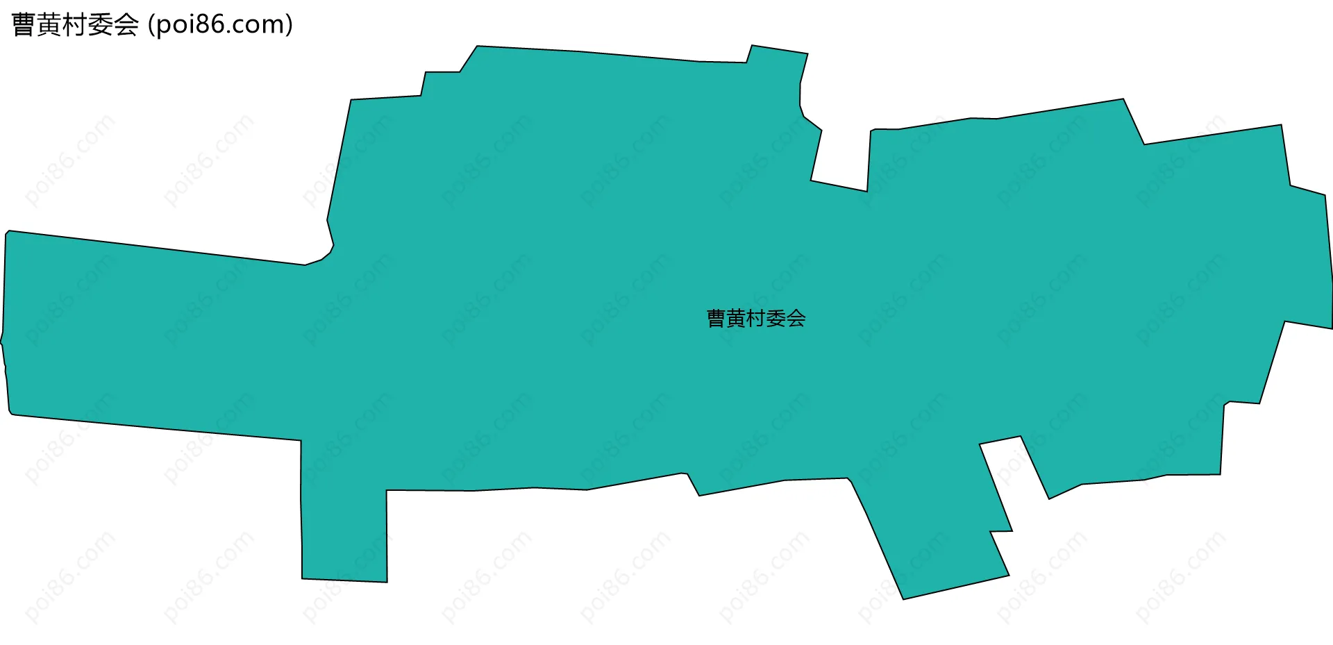 曹黄村委会边界地图