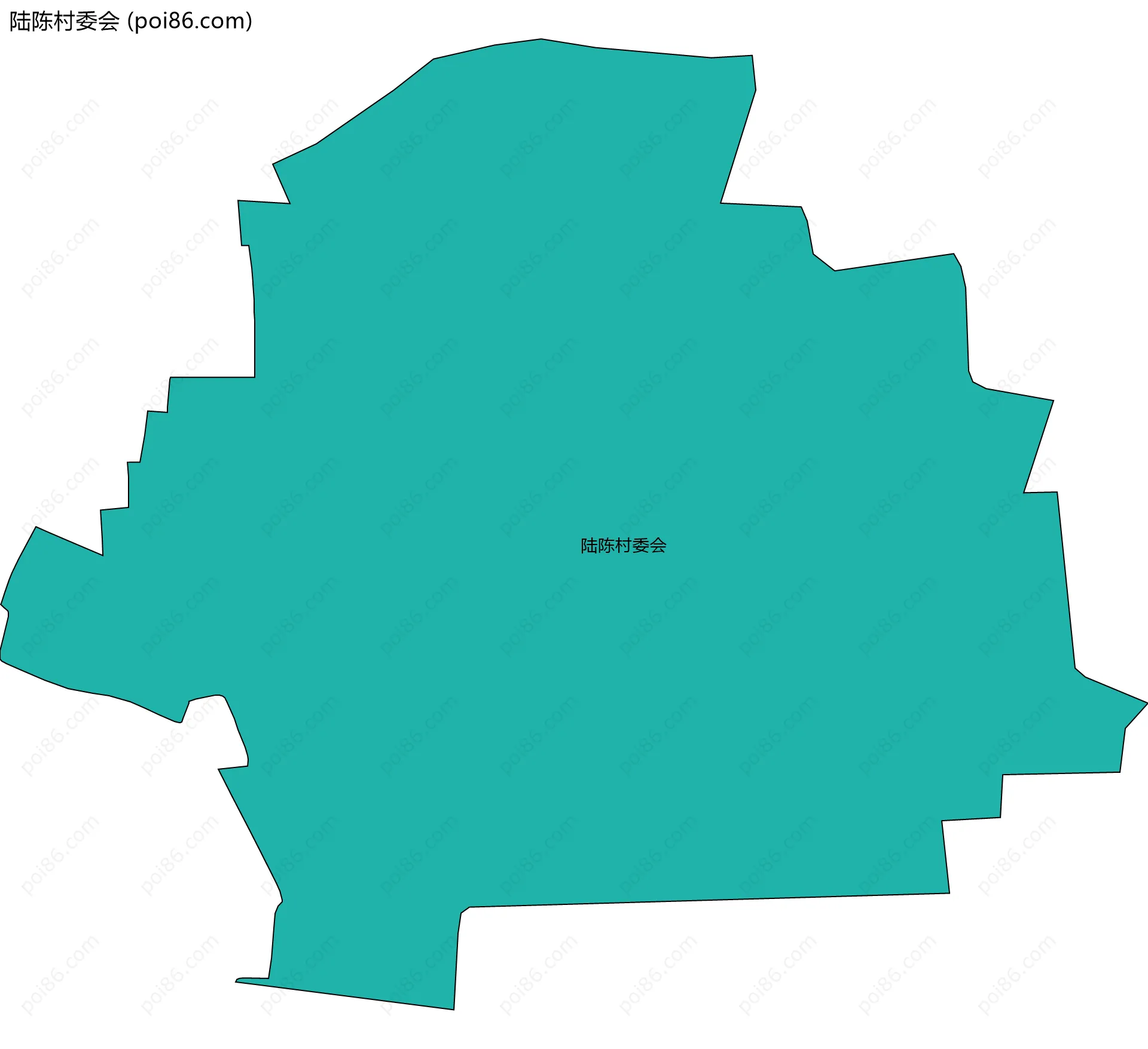 陆陈村委会边界地图
